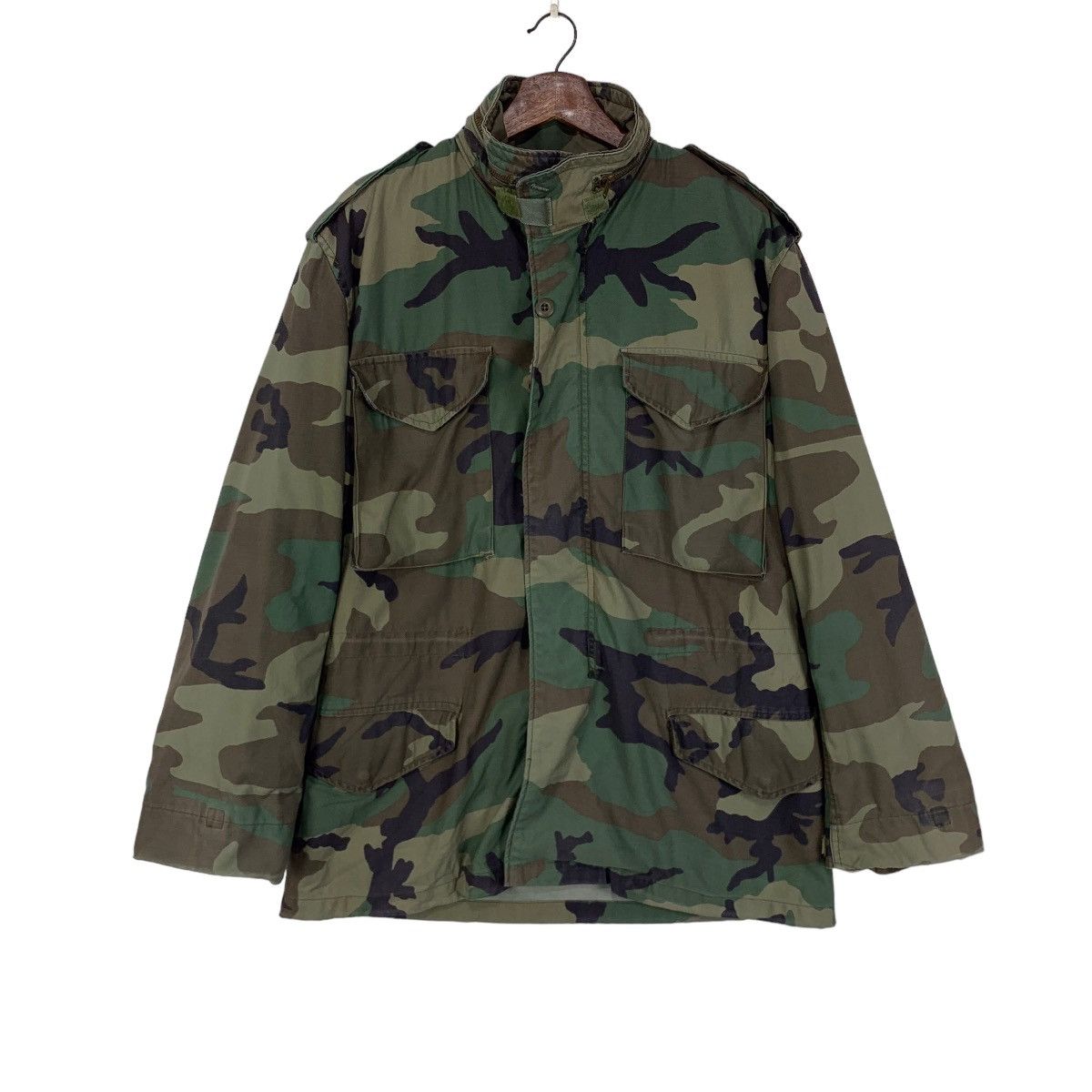 Alpha Industries × Vintage Vintage Alpha Industries Military Camouflage Jacket Size US M / EU 48-50 / 2 - 1 Thumbnail