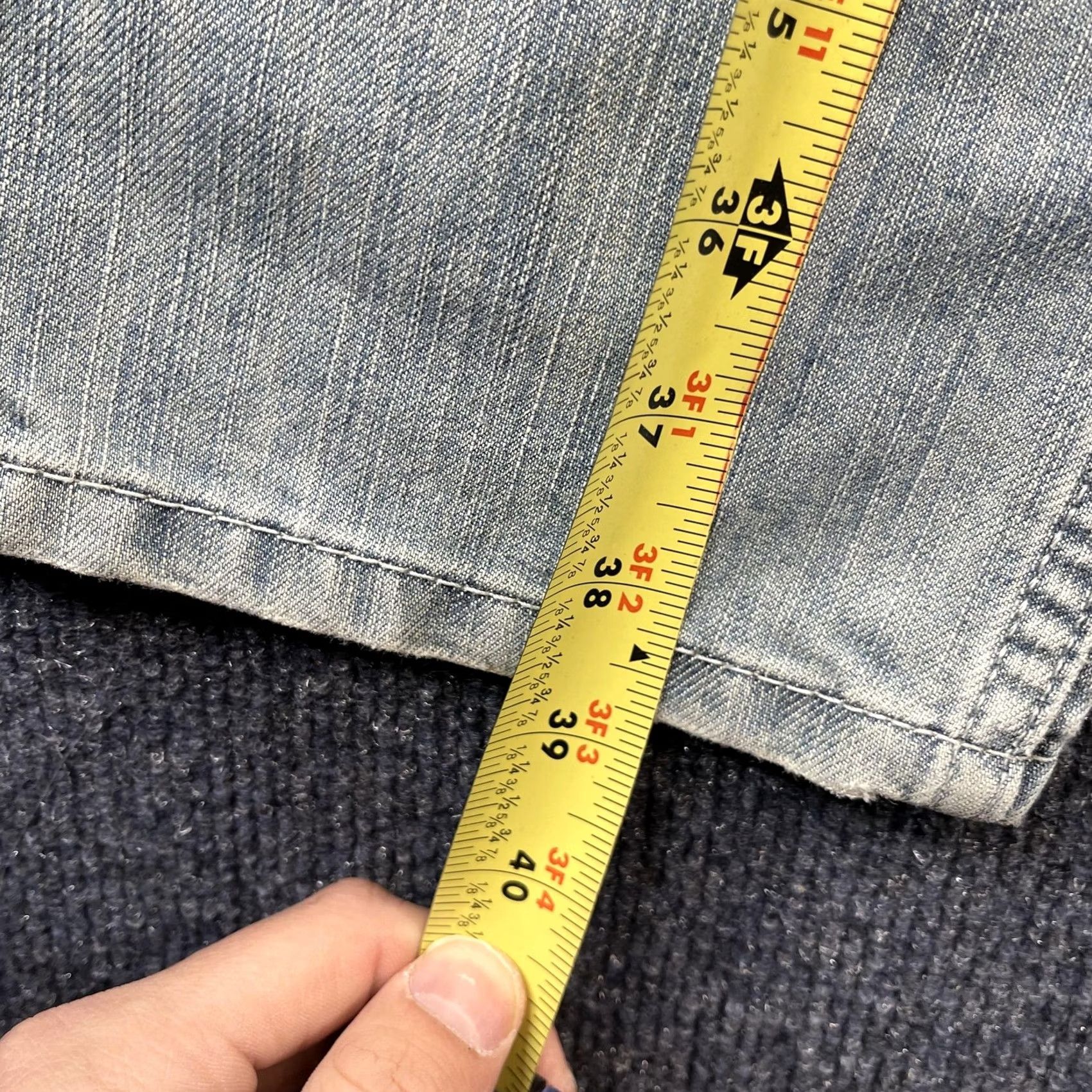 Levi's Levi's 511 Jeans Mens 31x30 Light Wash Blue Denim Slim Straight Casual Fit Size US 31 - 6 Thumbnail