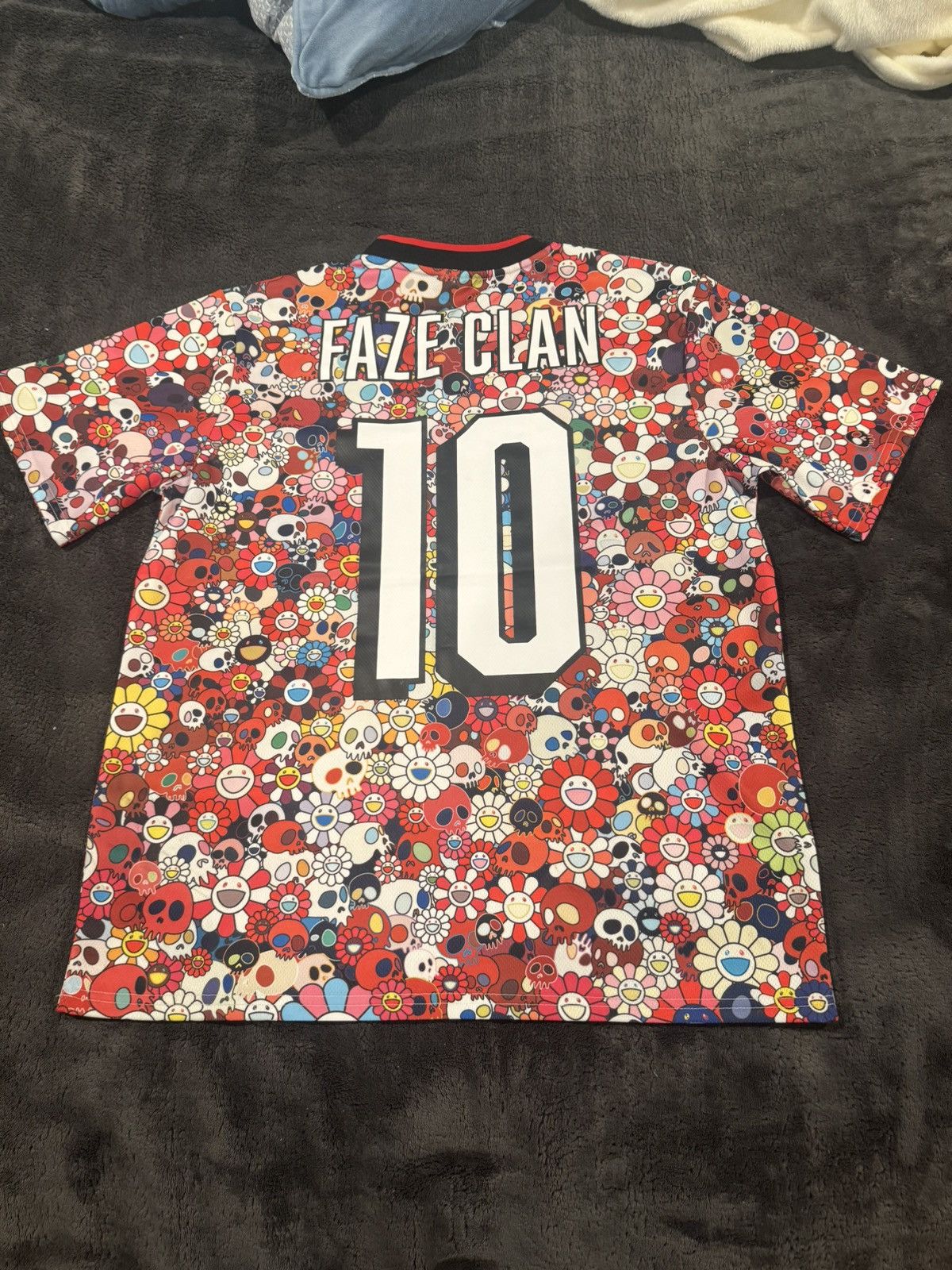 Takashi Murakami Takashi Murakami x Faze Clan Red Flower Jersey 