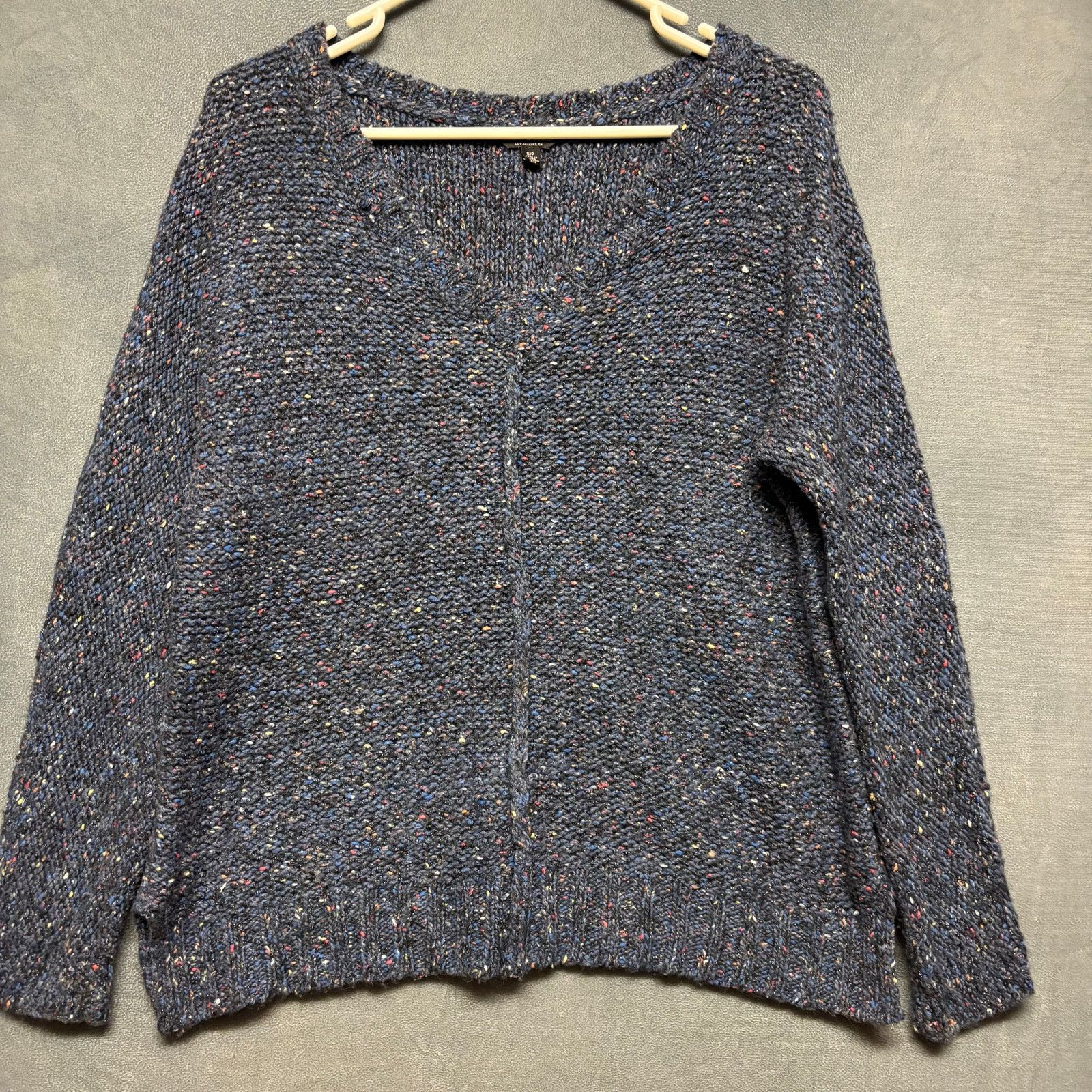 Lucky Brand Lucky Brand V Neck Knit Sweater Multicolor Speckled Wool BLD Size M / US 6-8 / IT 42-44 - 1 Thumbnail