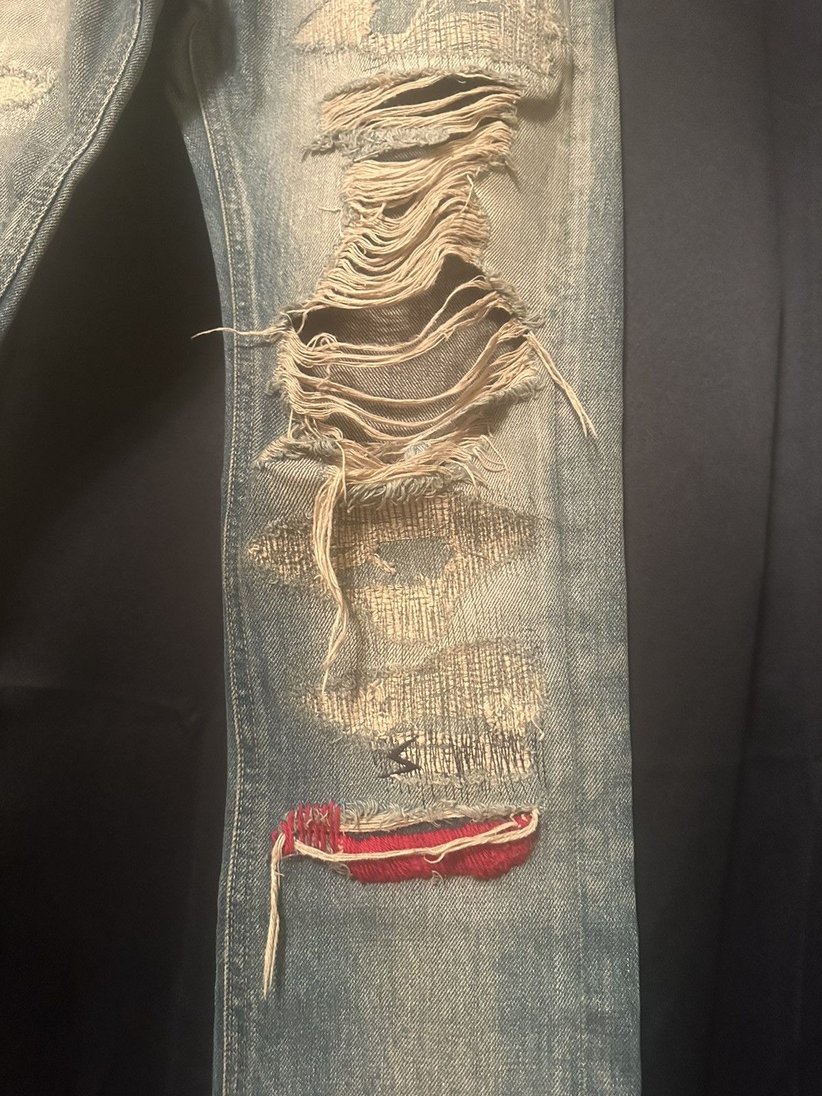 Undercover 05’ Red Yarn 68 Denim Size US 30 / EU 46 - 2 Thumbnail