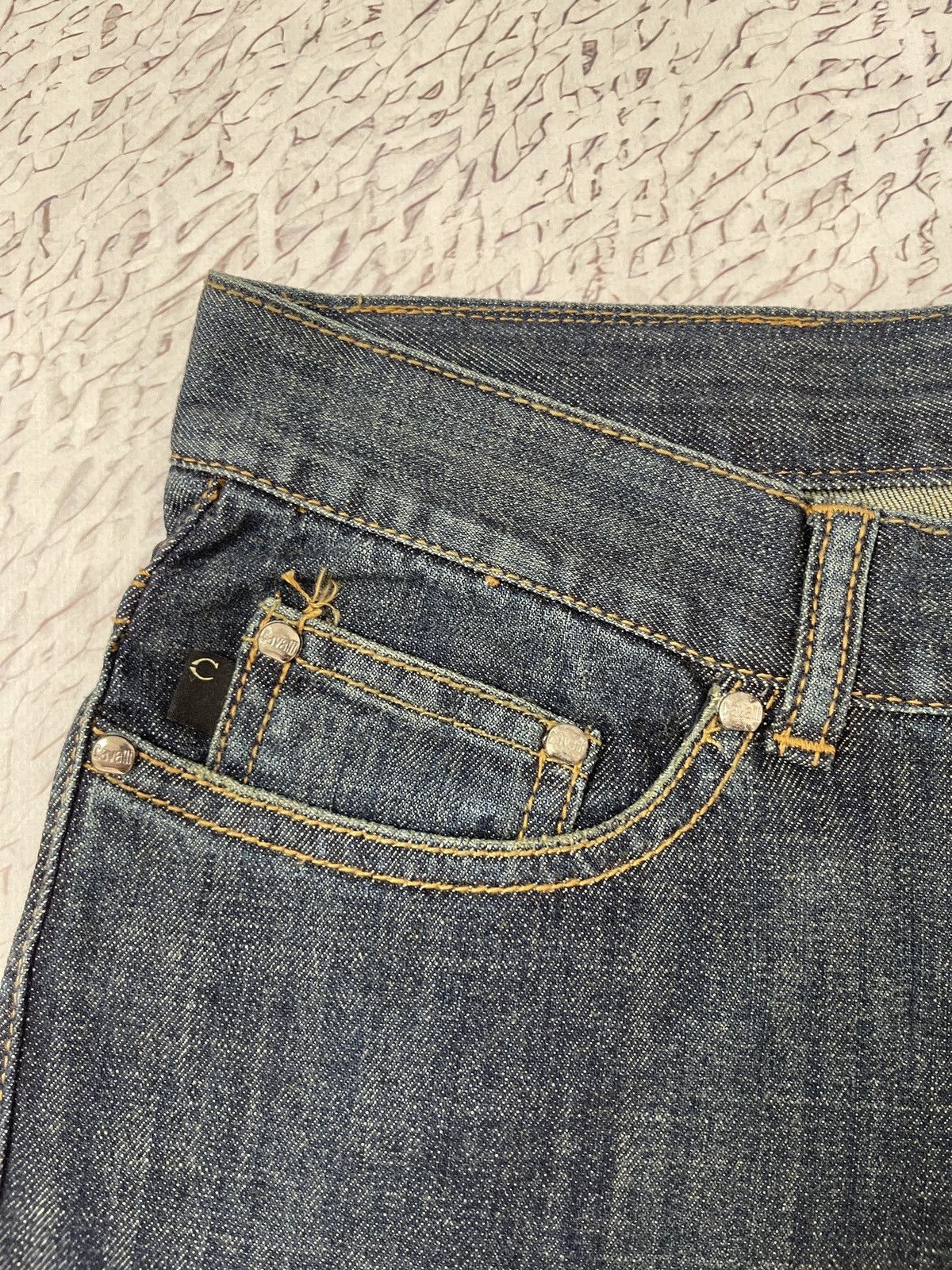 Just Cavalli Roberto Just Cavalli Crystals rhinestones logo denim jeans Size US 32 / EU 48 - 7 Thumbnail