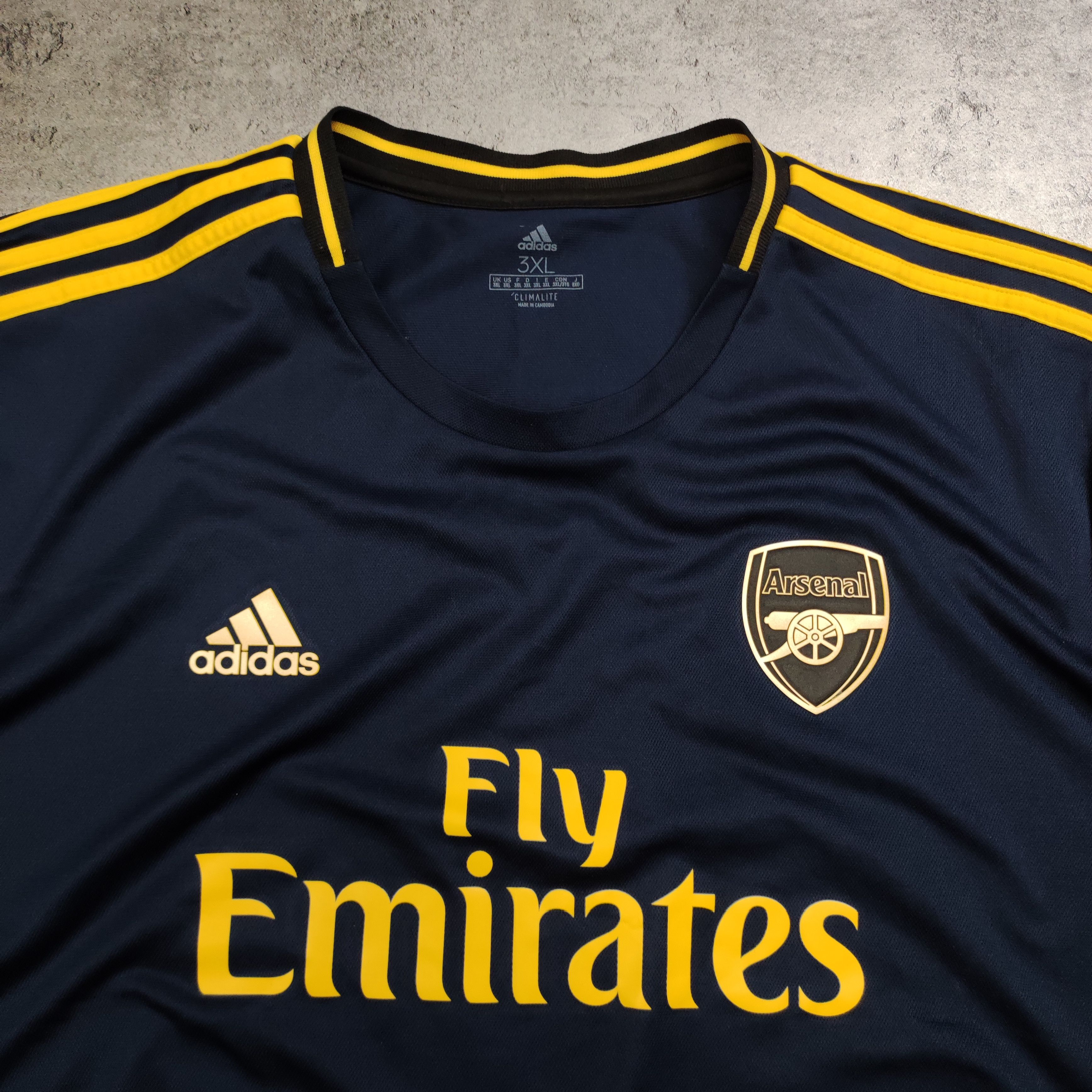 Adidas RARE Arsenal London 2020 Third Football Soccer Jersey Size US XXL / EU 58 / 5 - 5 Thumbnail