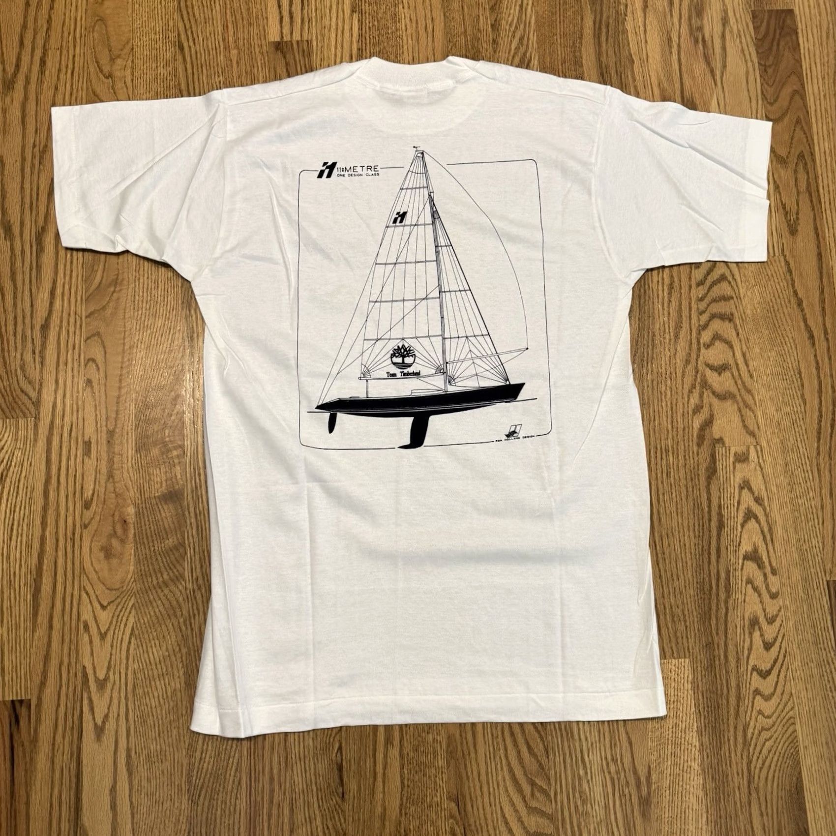 Timberland VINTAGE Timberland Sailing Ron Holland Design T Shirt XL White Mens Art Ocean 90s Size US XL / EU 56 / 4 - 2 Thumbnail
