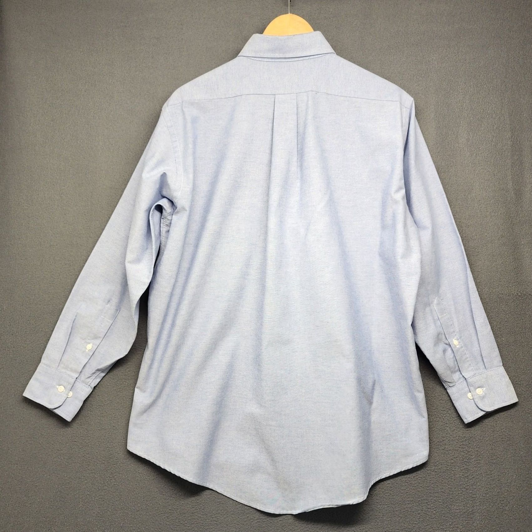 Vintage VINTAGE Hathaway Golf Mens Shirt Blue Long Sleeve Button Up Oxford L 16.5 32/33 USA Size US L / EU 52-54 / 3 - 2 Thumbnail