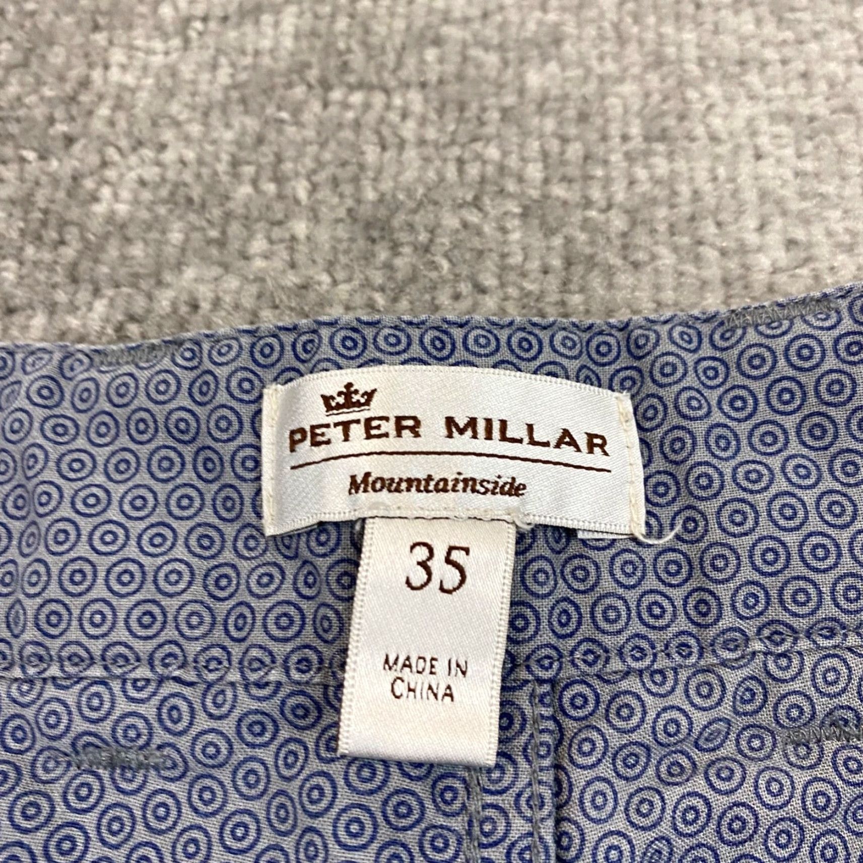Peter Millar Vintage Peter Millar Mountainside Pants Men's 34x29 Gray Chino Golf Casual Size US 35 - 2 Thumbnail