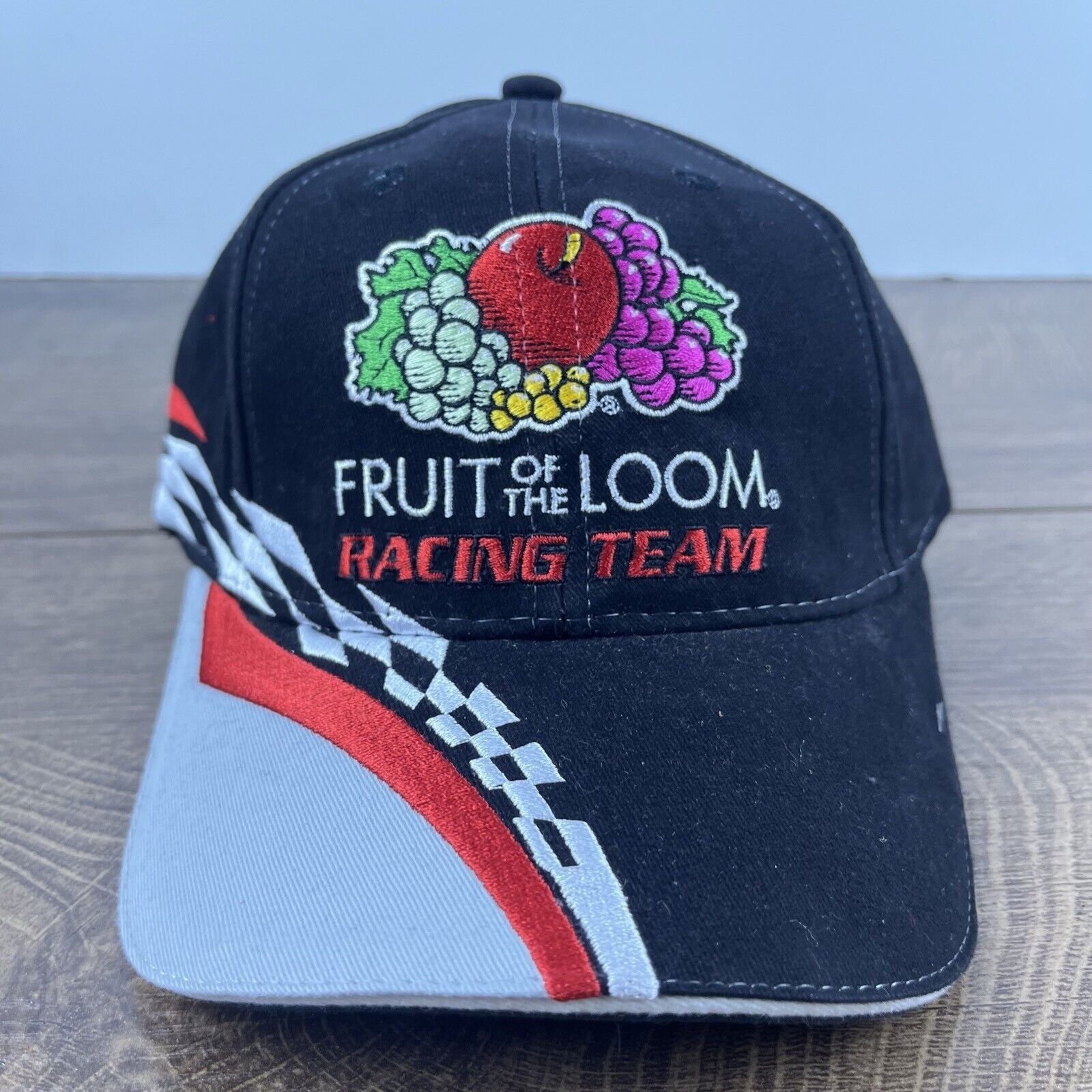 Other Fruit of the Loom Racing 55 Hat Black Cap Hat Adjustable Hat Size ONE SIZE - 1 Thumbnail