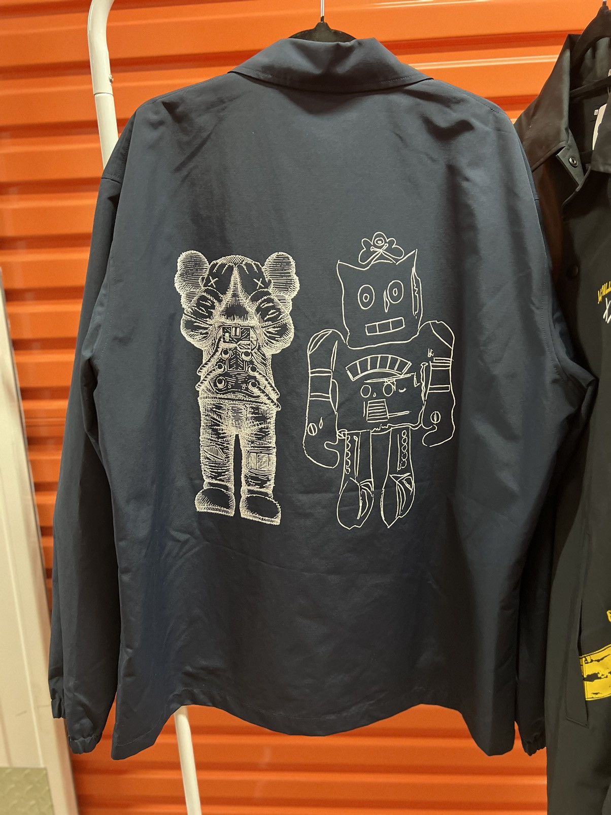 Andy Warhol × Kaws × Uniqlo Kaws Uniqlo Andy Warhol Navy Robot Coach Jacket DS Size M Size US M / EU 48-50 / 2 - 5 Thumbnail
