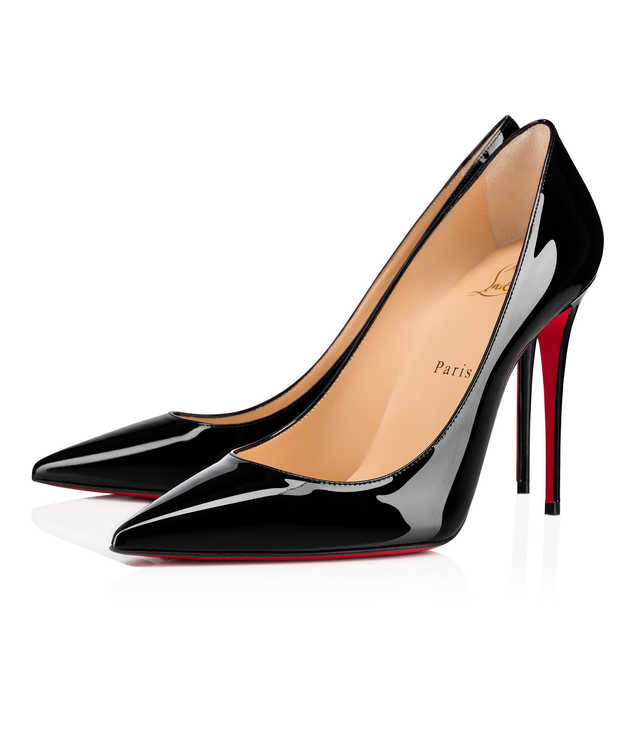 Christian Louboutin Kate Black Patent Leather Pumps 10 Shoes, Women's