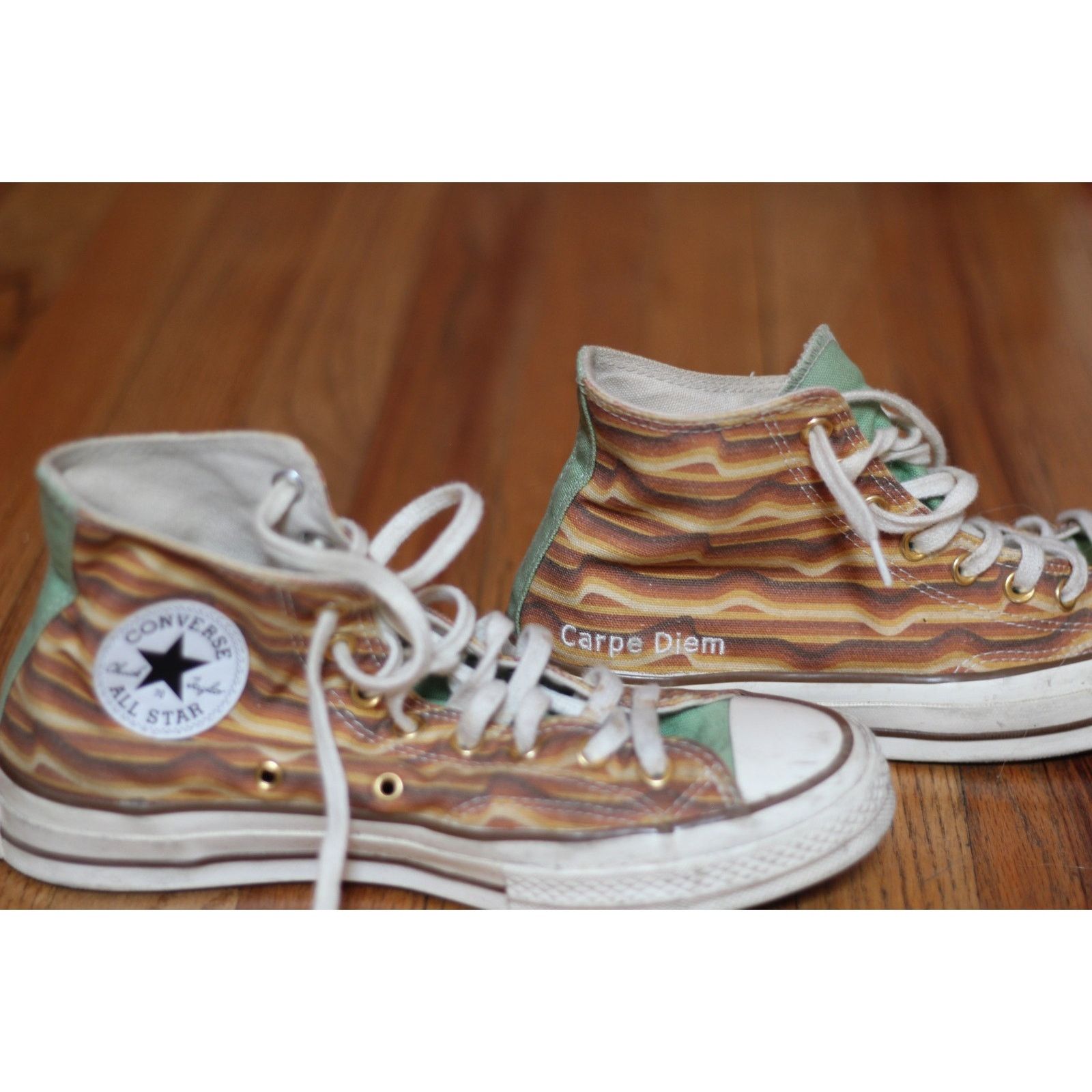 Converse Carpe Diem - Converse Chuck High Top Yellow/green M7.5 W9.5 Size US 9.5 / IT 39.5 - 1 Thumbnail