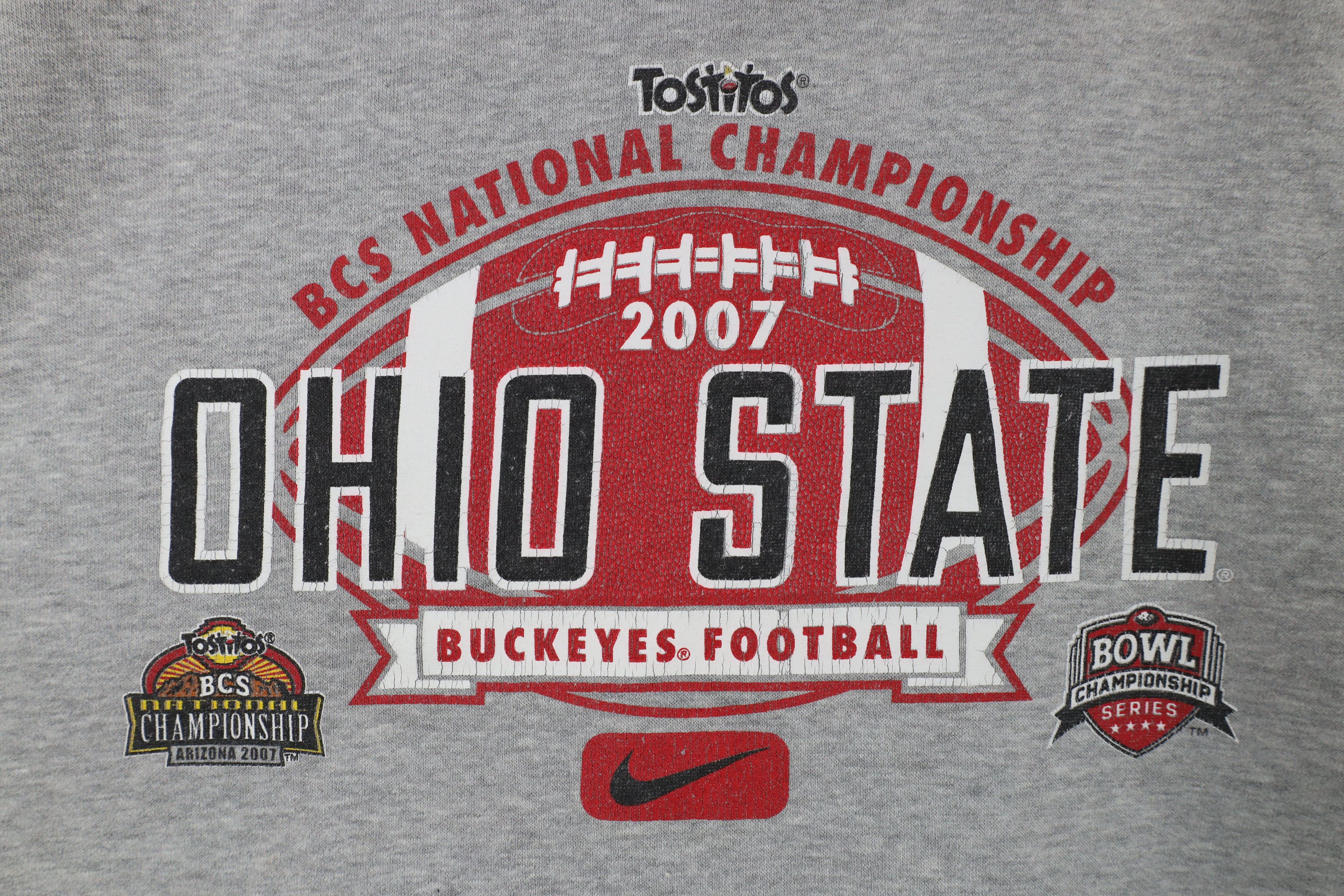 Nike × Vintage Vintage Nike Championship State University Football Hoodie Size US L / EU 52-54 / 3 - 4 Thumbnail
