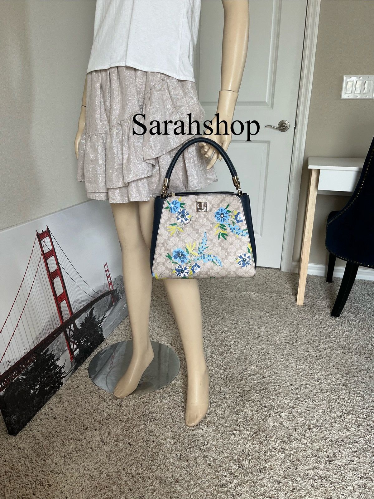 Kate Spade Kate Spade Spade Flower Floral Medium Top Handle Satchel Size ONE SIZE - 10 Thumbnail