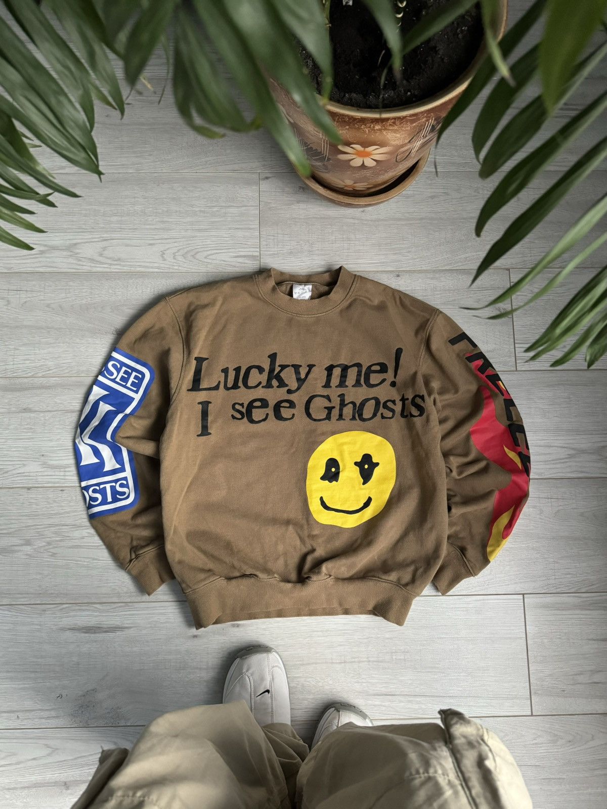 Rap Tees × Vintage Lucky me I see ghost camp flog gnaw nov 11 sweatshirt Size US S / EU 44-46 / 1 - 1 Thumbnail