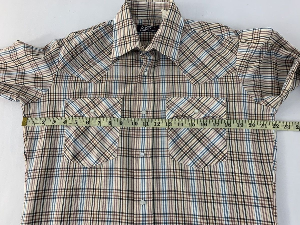 Levi's Vintage 80s 90s Levi’s Strauss Chekered Green Regular Fit Size US M / EU 48-50 / 2 - 8 Thumbnail