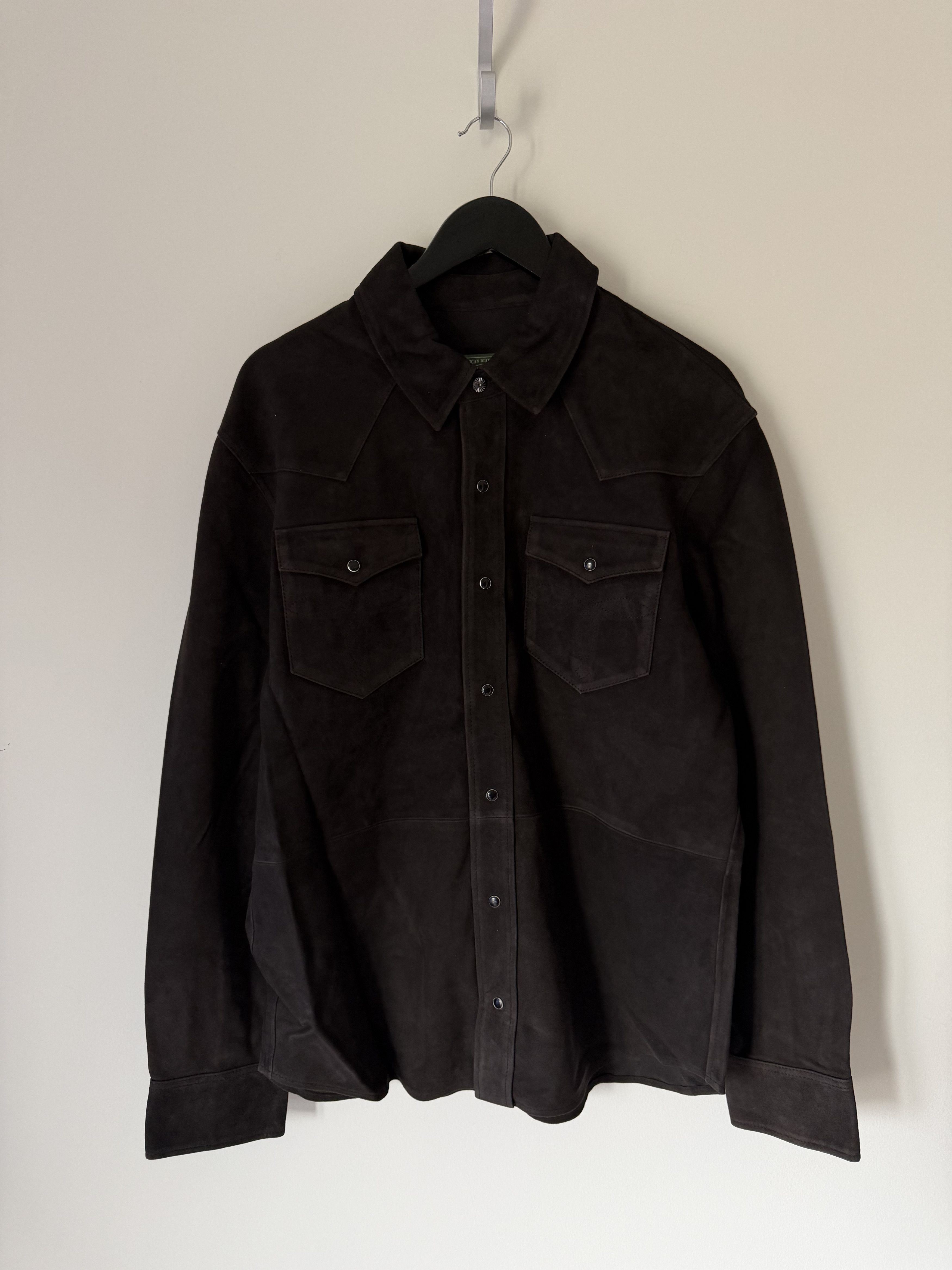 DENIM TEARS Denim Tears Suede Shirt in Coffee Brown Size US L / EU 52-54 / 3 - 1 Thumbnail