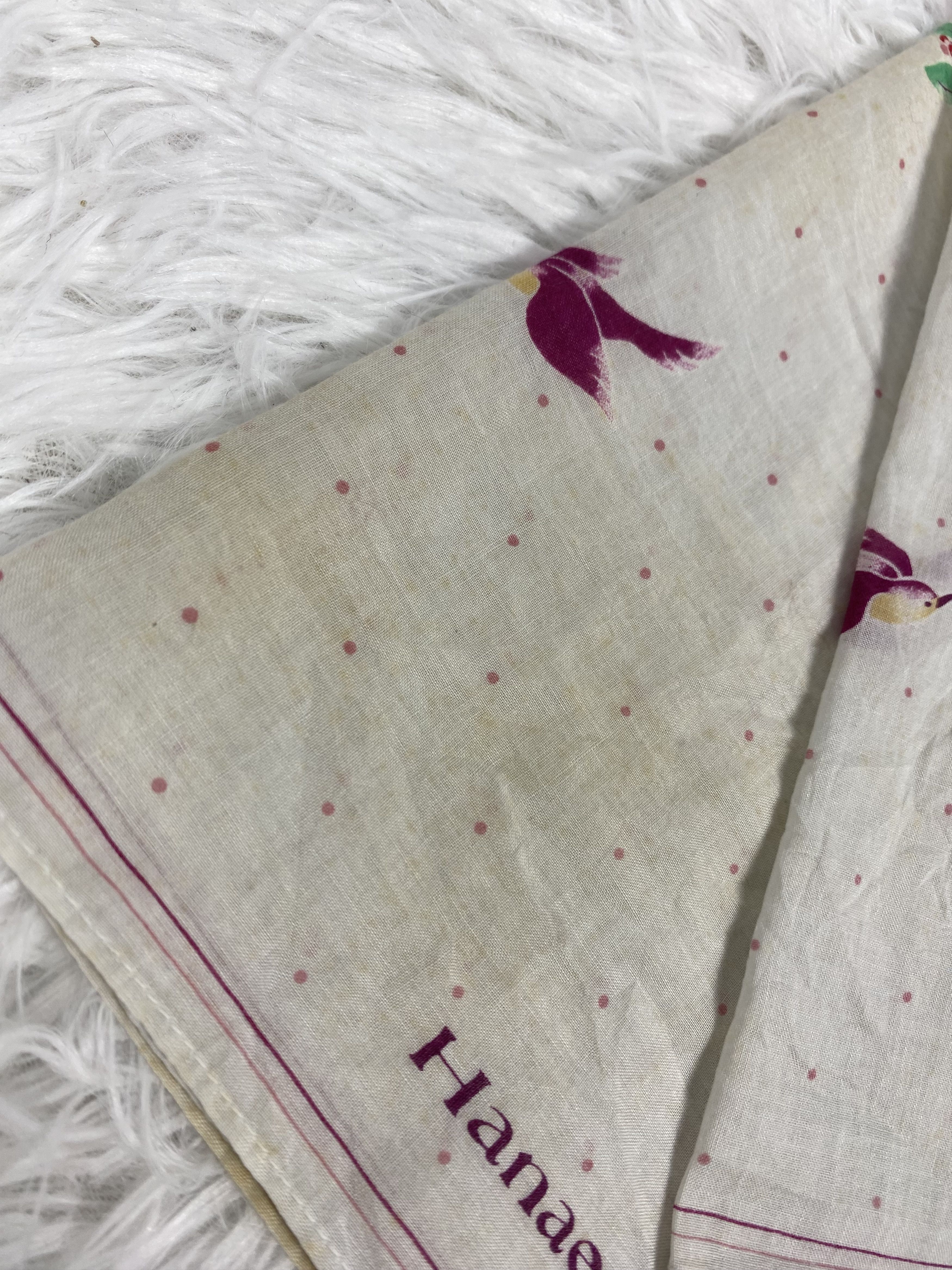Hanae Mori Vintage Hanae Mori Handkerchief PH0105 Size ONE SIZE - 3 Thumbnail