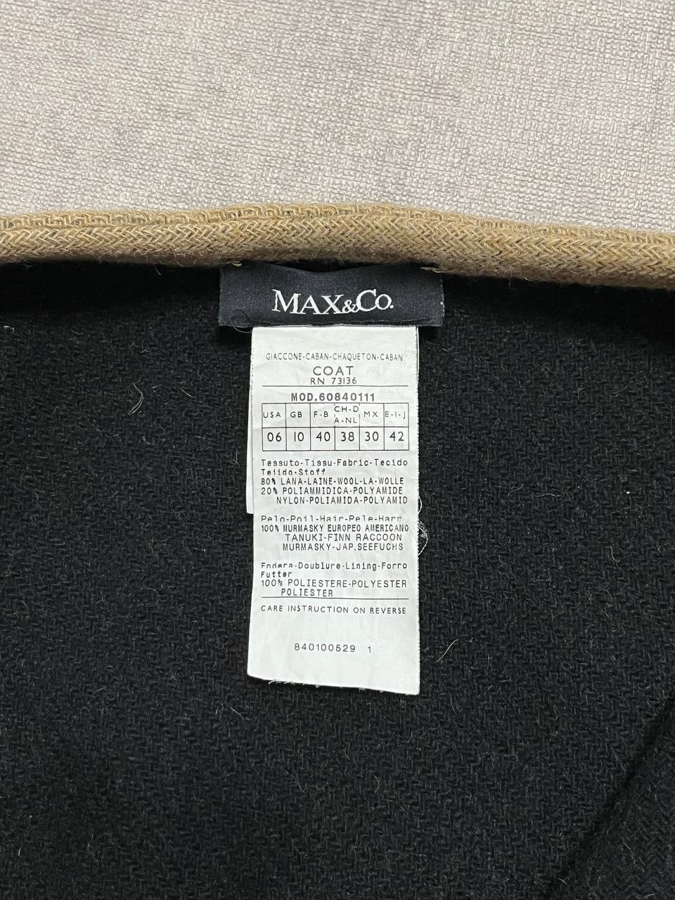 MAX&Co. Rare Max&Co. Wool Coat Poncho Women`s Beige Max Mara Size M / US 6-8 / IT 42-44 - 14 Thumbnail