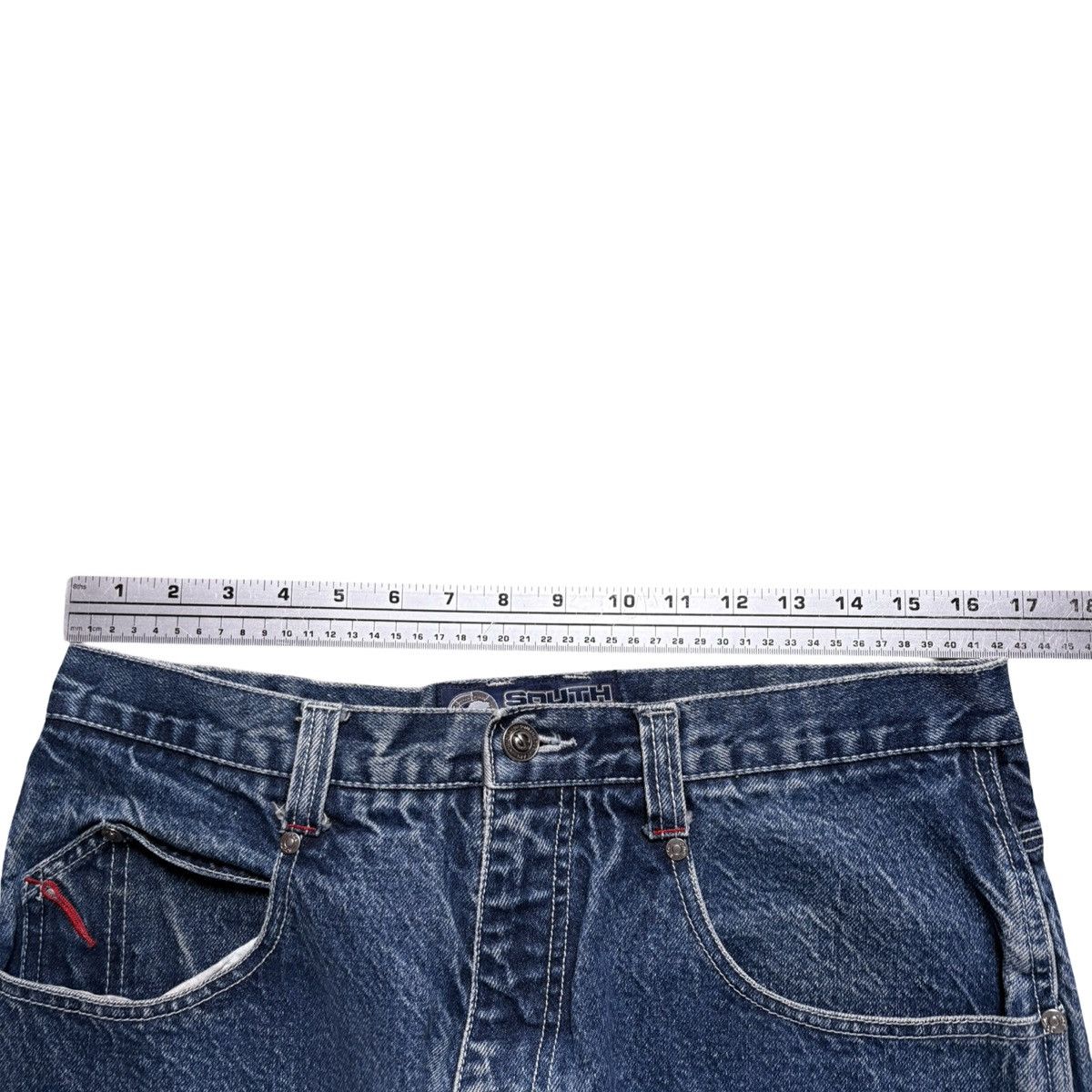 Southpole Vintage 90s SouthPole Baggy Light Wash Distressed Jeans 34 Size US 34 / EU 50 - 5 Thumbnail