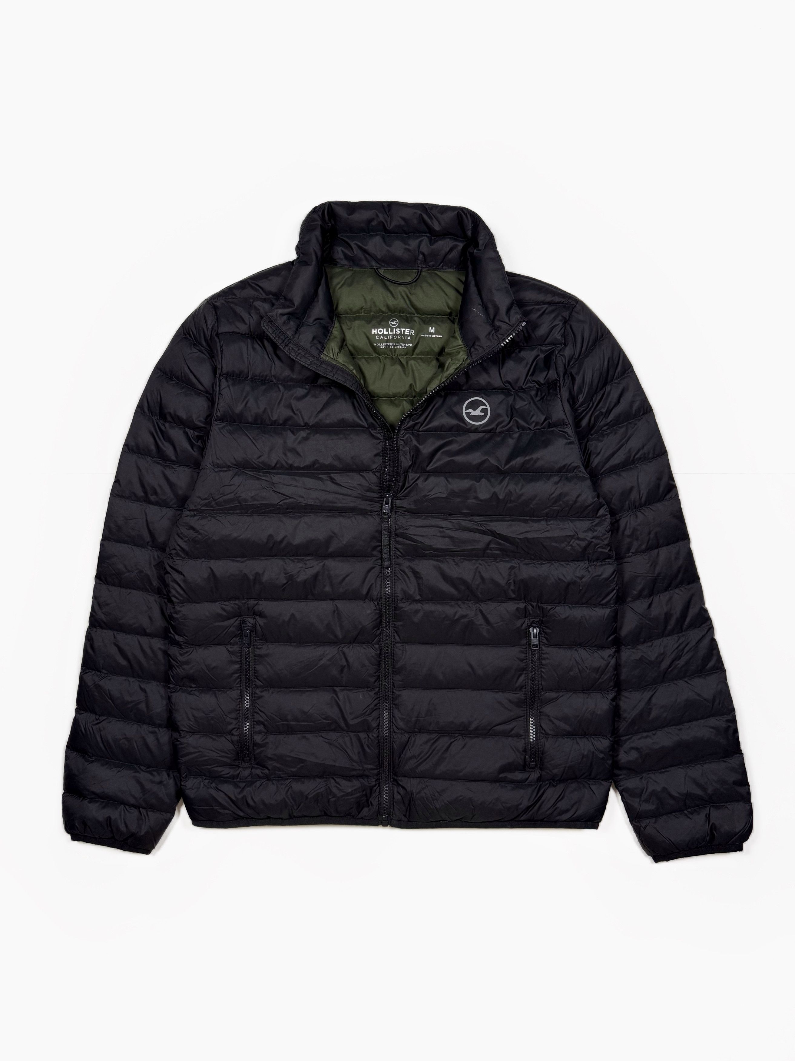 Hollister Hollister Light Black Down Jacket (M) Size US M / EU 48-50 / 2 - 2 Thumbnail