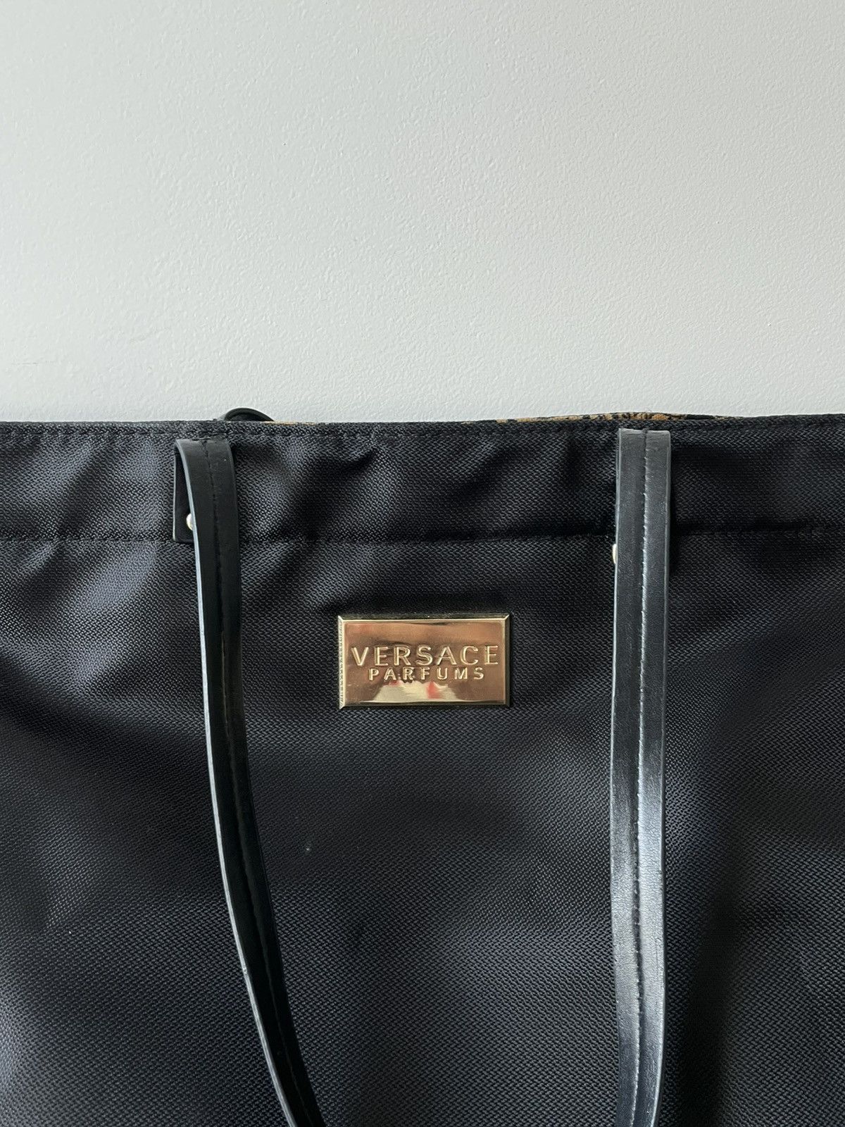 Versace Versace Parfums Weekender Tote Bag Barocco Black/Gold RARE Size ONE SIZE - 4 Thumbnail