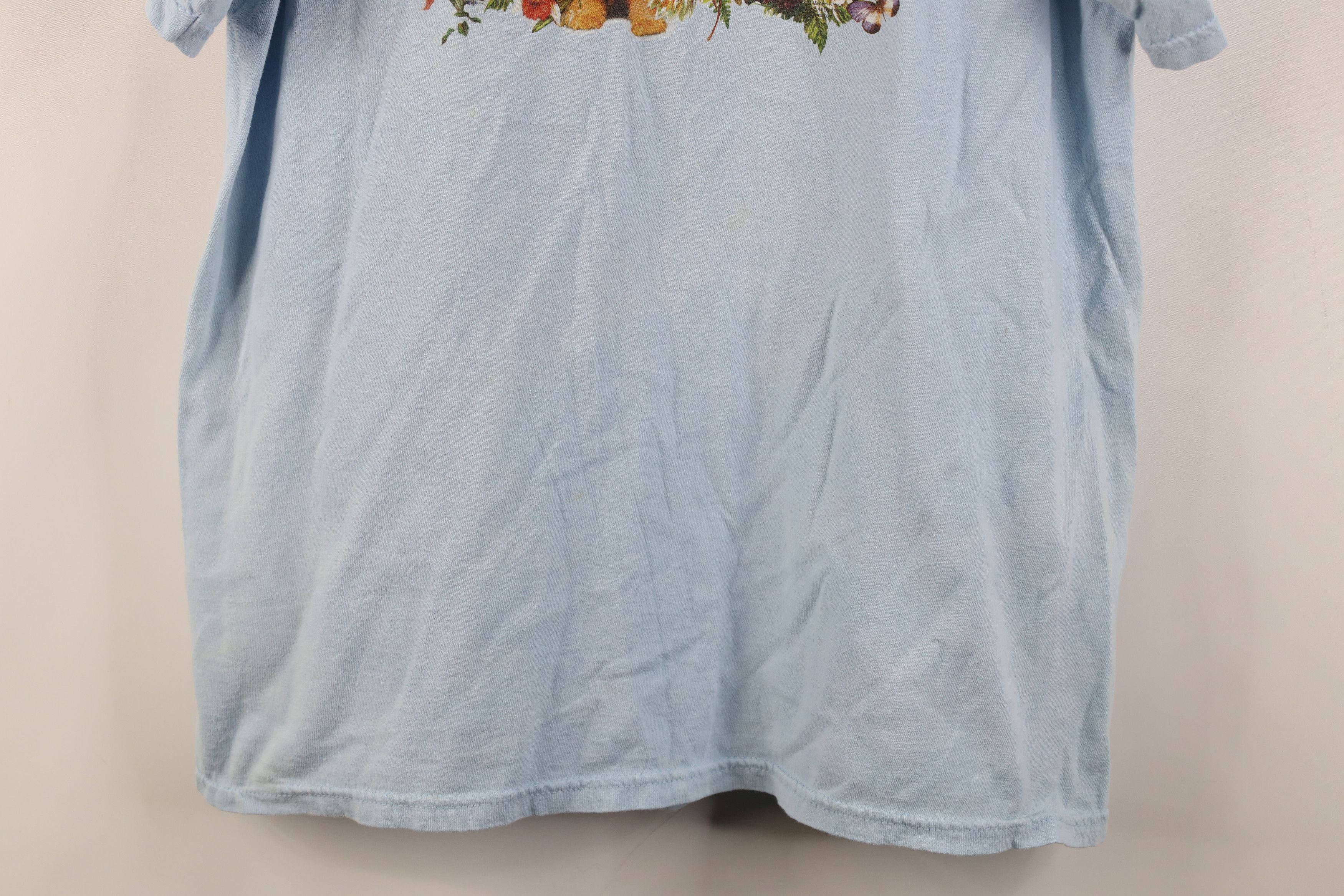 Vintage Vintage 90s Y2K Streetwear Nature Cat Kitten Flower T-Shirt Size L / US 10 / IT 46 - 3 Thumbnail