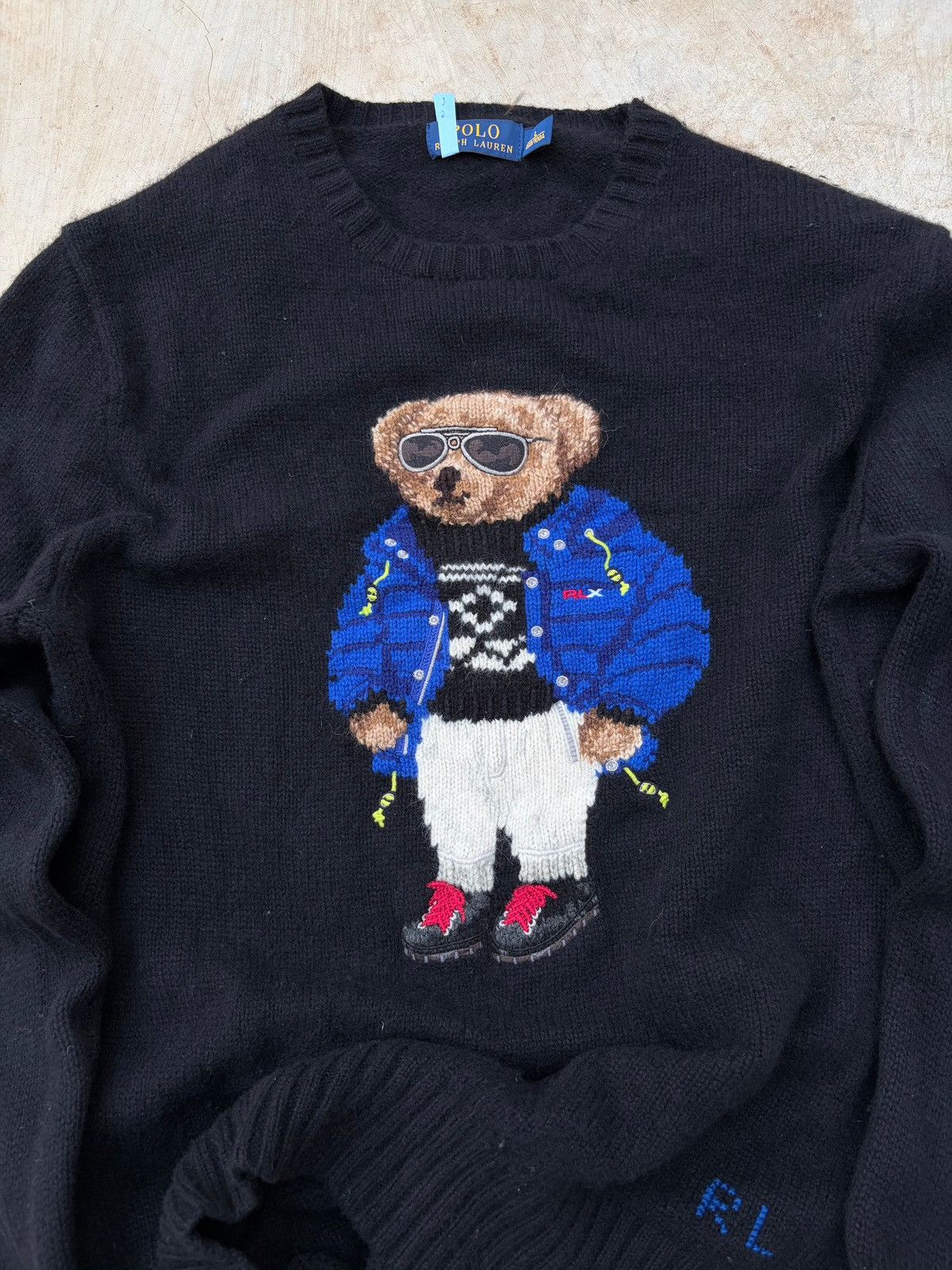 Polo Ralph Lauren Vintage 00s Polo Ralph Lauren Ski-Bear Knit Sweater Size US L / EU 52-54 / 3 - 2 Thumbnail