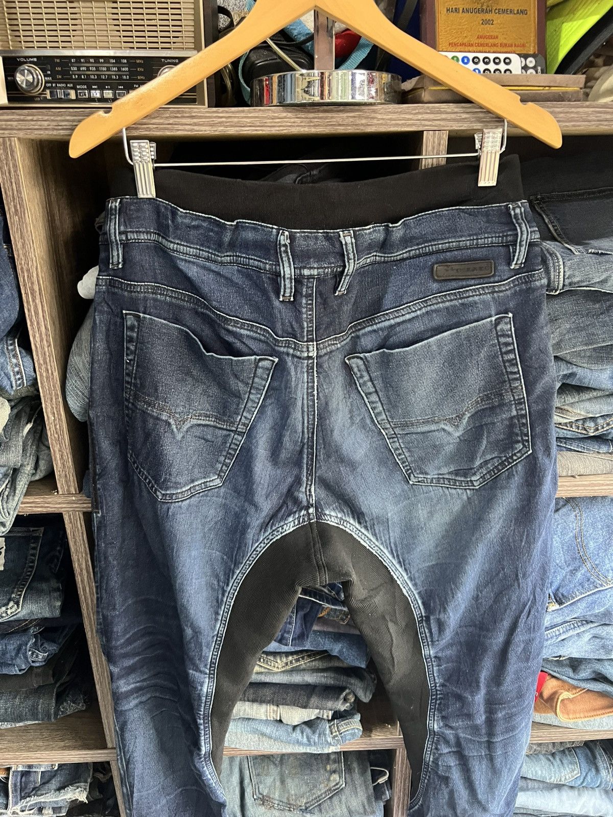 Diesel 🔥Diesel Industry Sweatpant Distressed Denim Size US 35 - 11 Thumbnail