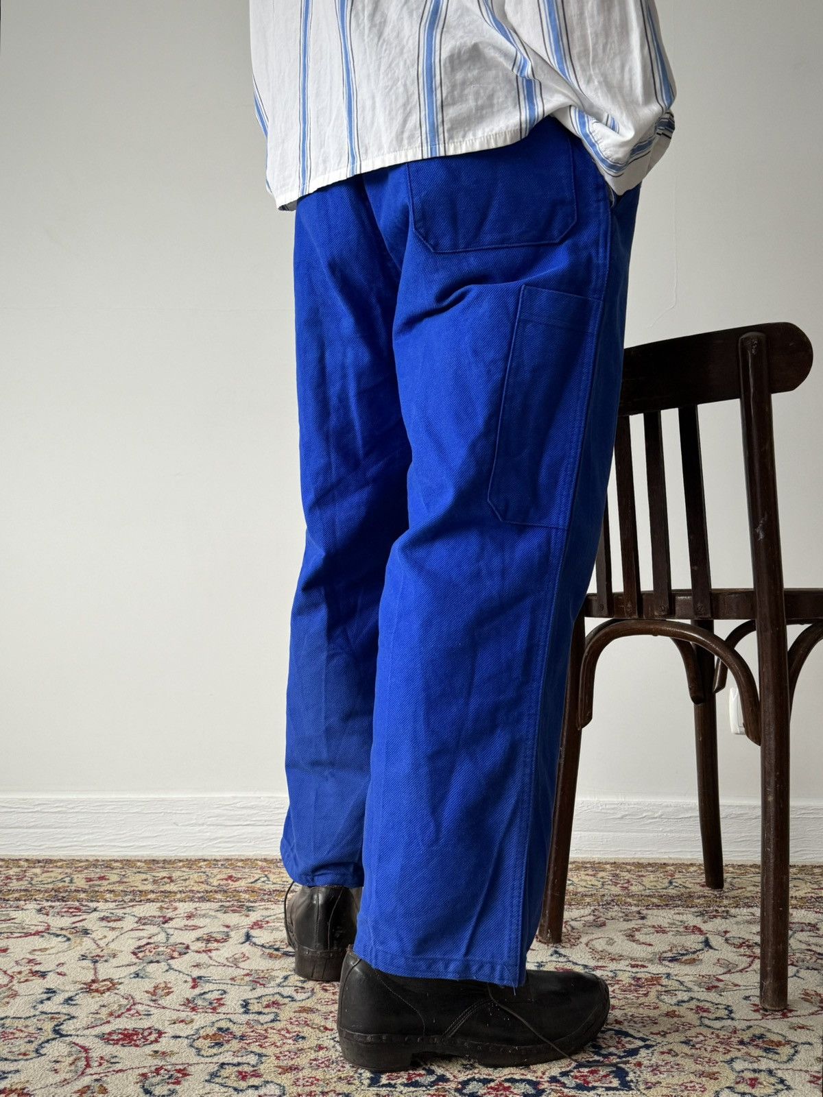 Vintage Vintage 80s Swiss Workwear 'Lutteurs' Carpenter Pants Size US 32 / EU 48 - 2 Thumbnail