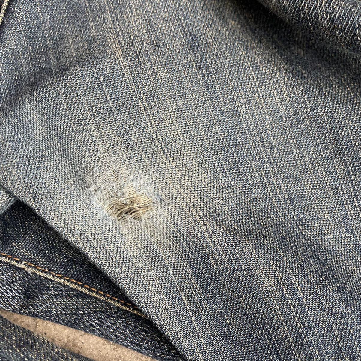Edwin 🔥Vintage Edwin E535 Stoned Washed Distress Denim Jeans Size US 37 - 8 Thumbnail