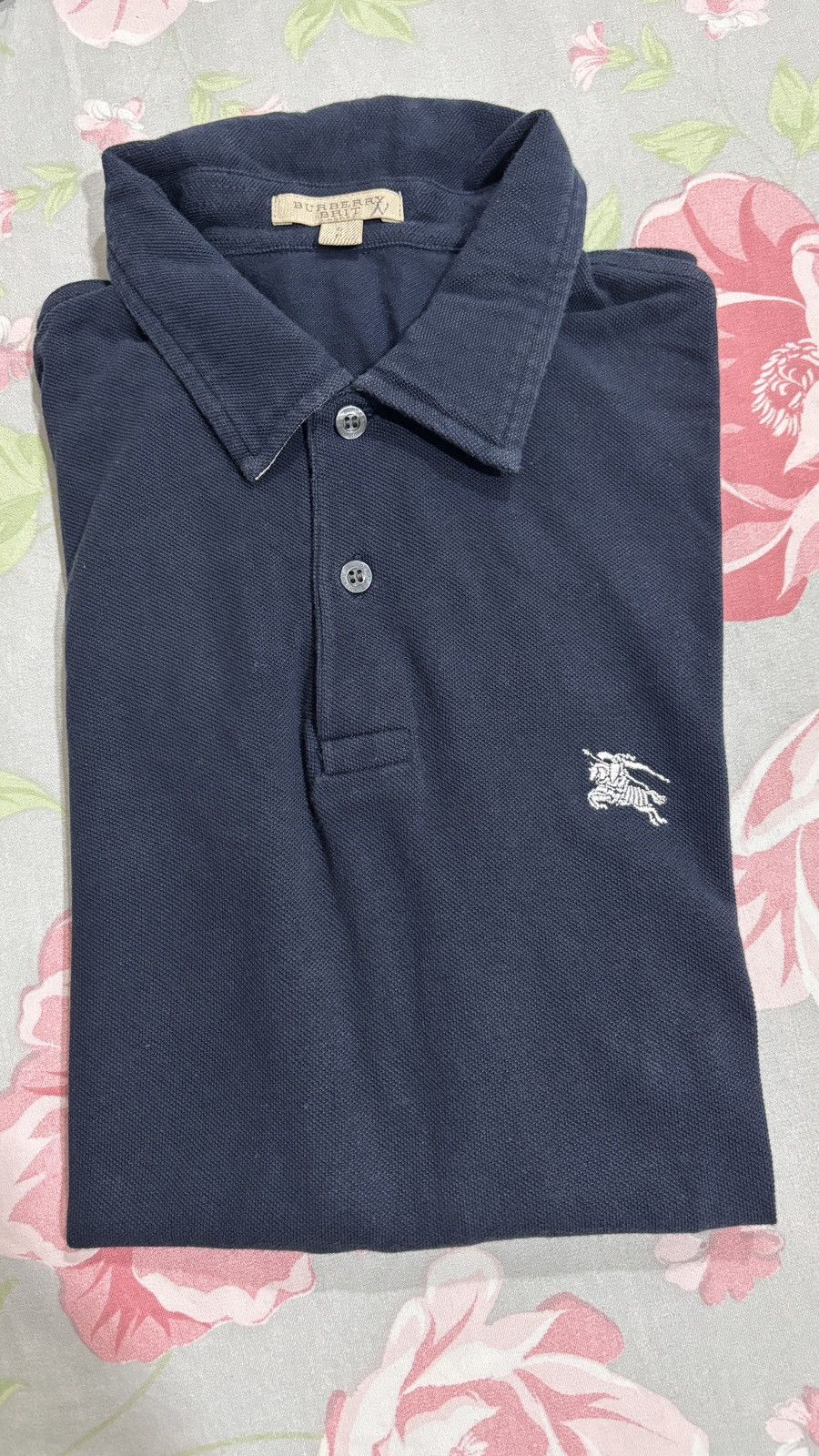 Burberry Burberry Navy Polo Shirt Size US S / EU 44-46 / 1 - 1 Thumbnail
