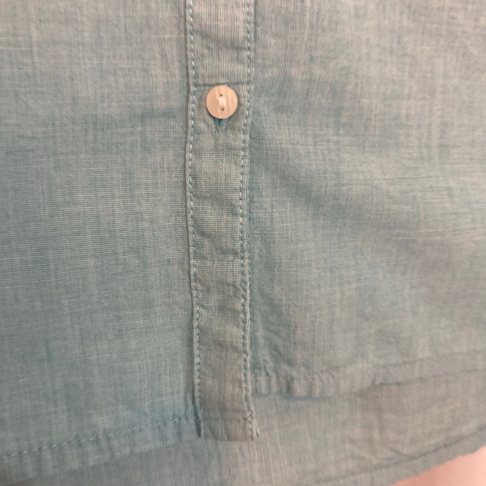St. Johns Bay St Johns Bay Light Blue Cotton Short Sleeve Button Shirt Top Size M / US 6-8 / IT 42-44 - 4 Thumbnail
