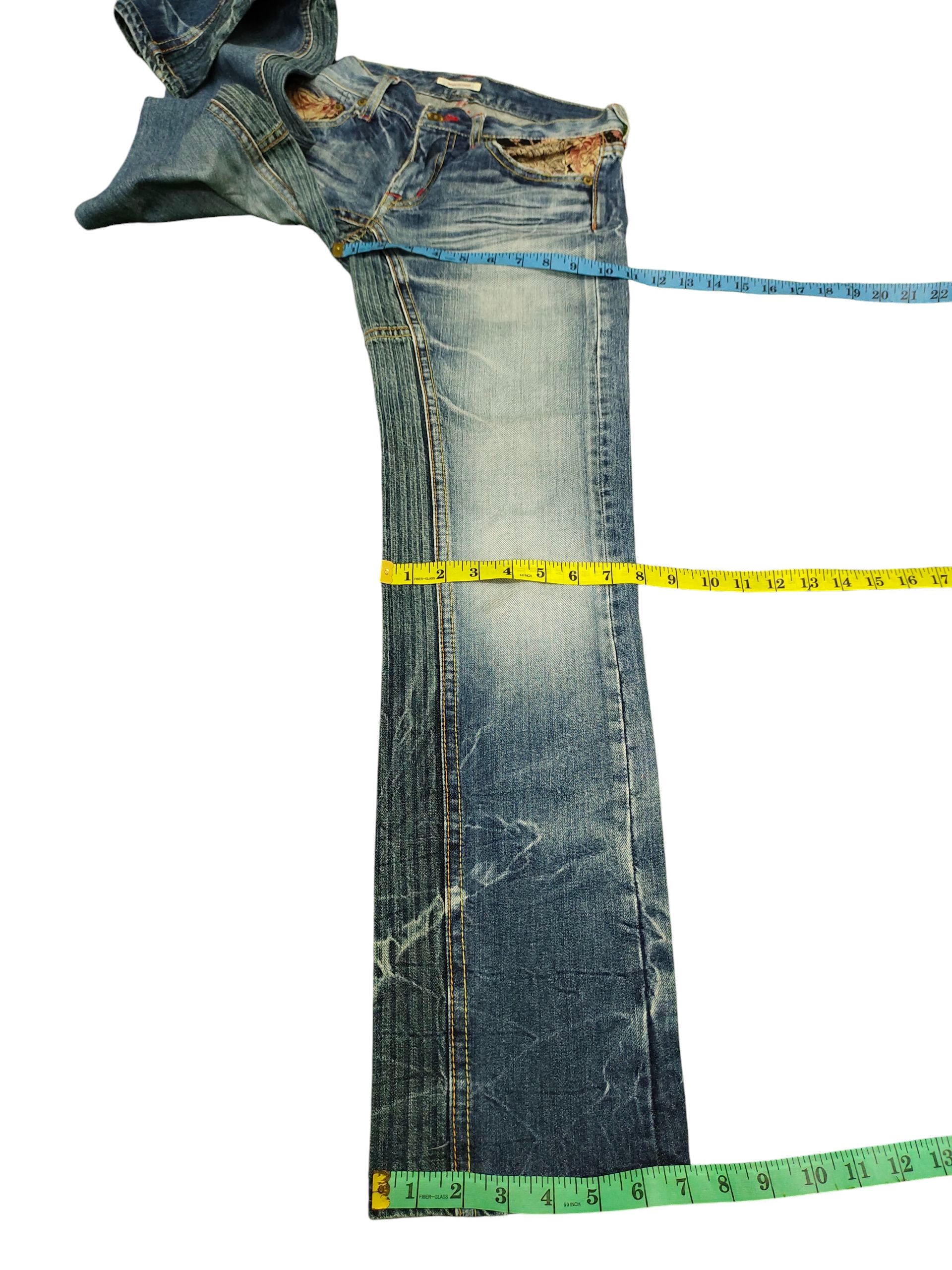 Eternal Japanese Brand Eternal Sukajan Clawmark Distress Denim Jeans Size US 30 / EU 46 - 16 Thumbnail