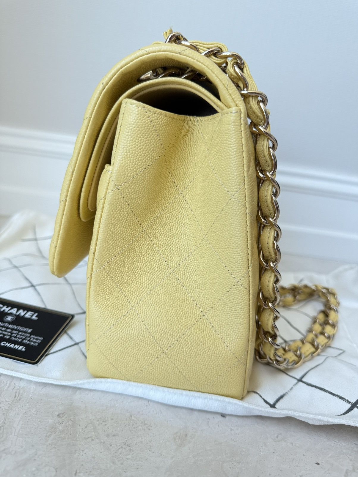 Chanel CHANEL Classic Large Flap Shoulder Bag Caviar Leather Purse Size ONE SIZE - 8 Thumbnail