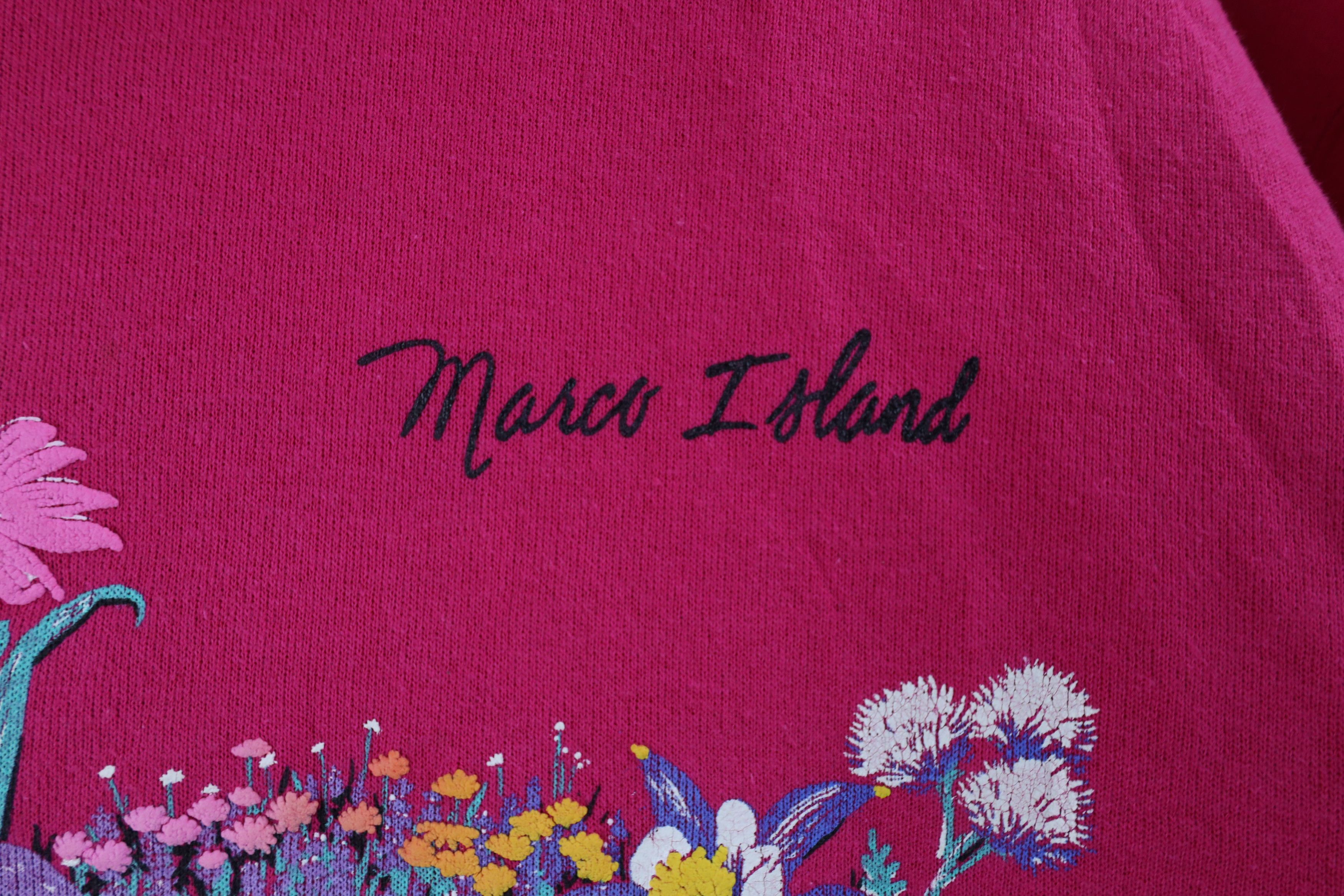 Vintage Vintage 90s Streetwear Island Flower Collared Sweatshirt USA Size L / US 10 / IT 46 - 5 Thumbnail