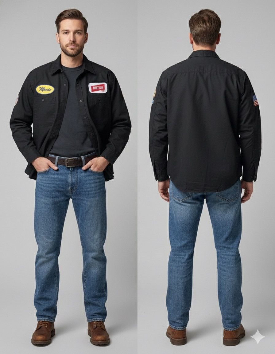 Japanese Brand 🔥Never Seen Thing Patches Shirt Size US M / EU 48-50 / 2 - 1 Thumbnail