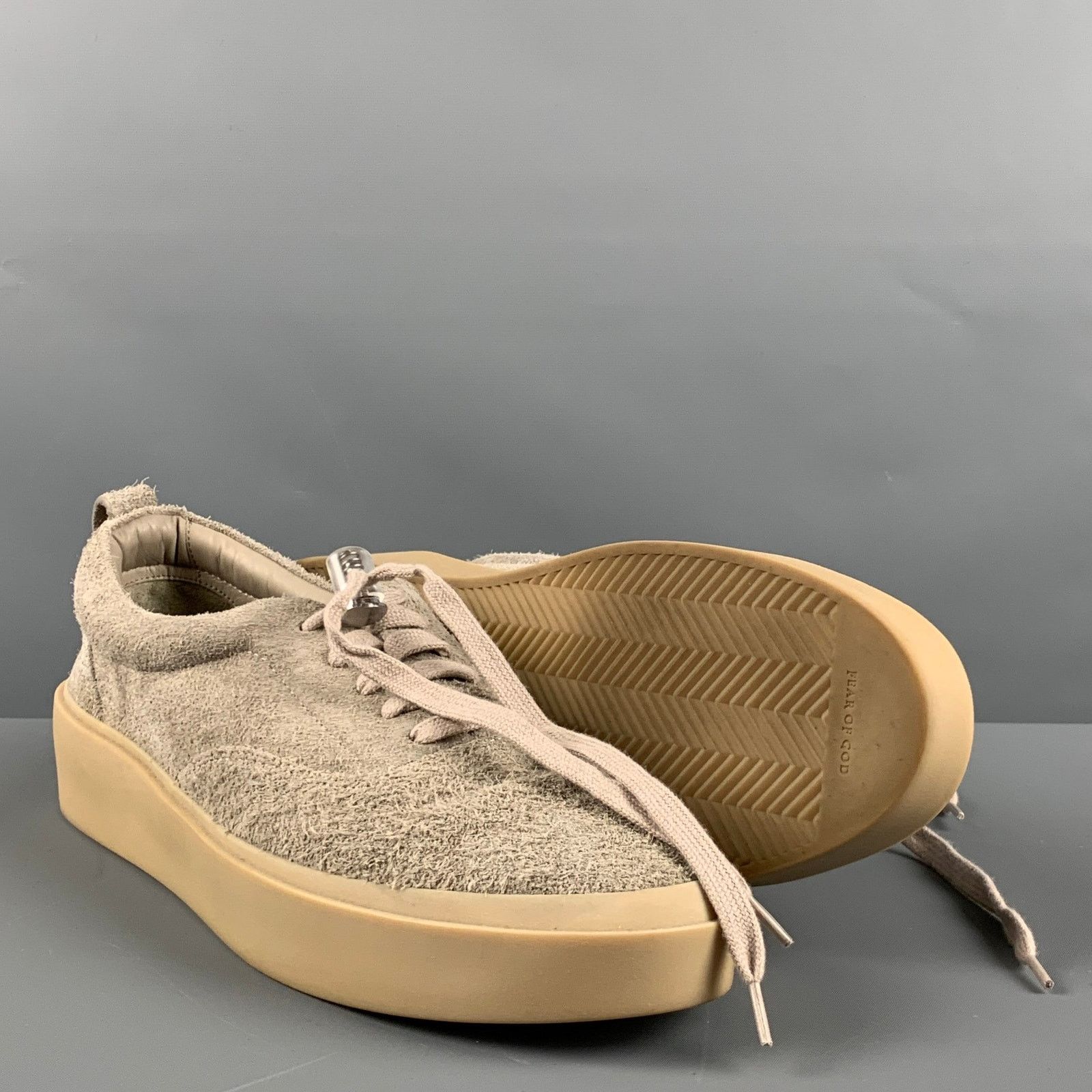 Fear of God FEAR OF GOD Size 11 Grey Textured Suede Lace Up Sneakers Size US 11 / EU 44 - 5 Thumbnail