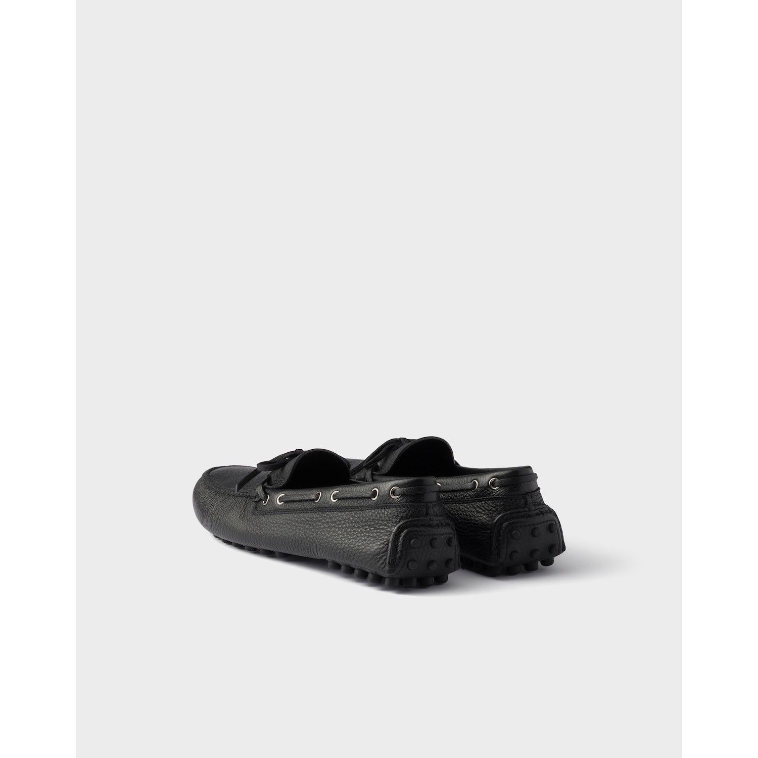 Prada PRADA $1150 Black Leather Driving Loafers New & Authentic (M Size US 9 / EU 42 - 5 Thumbnail