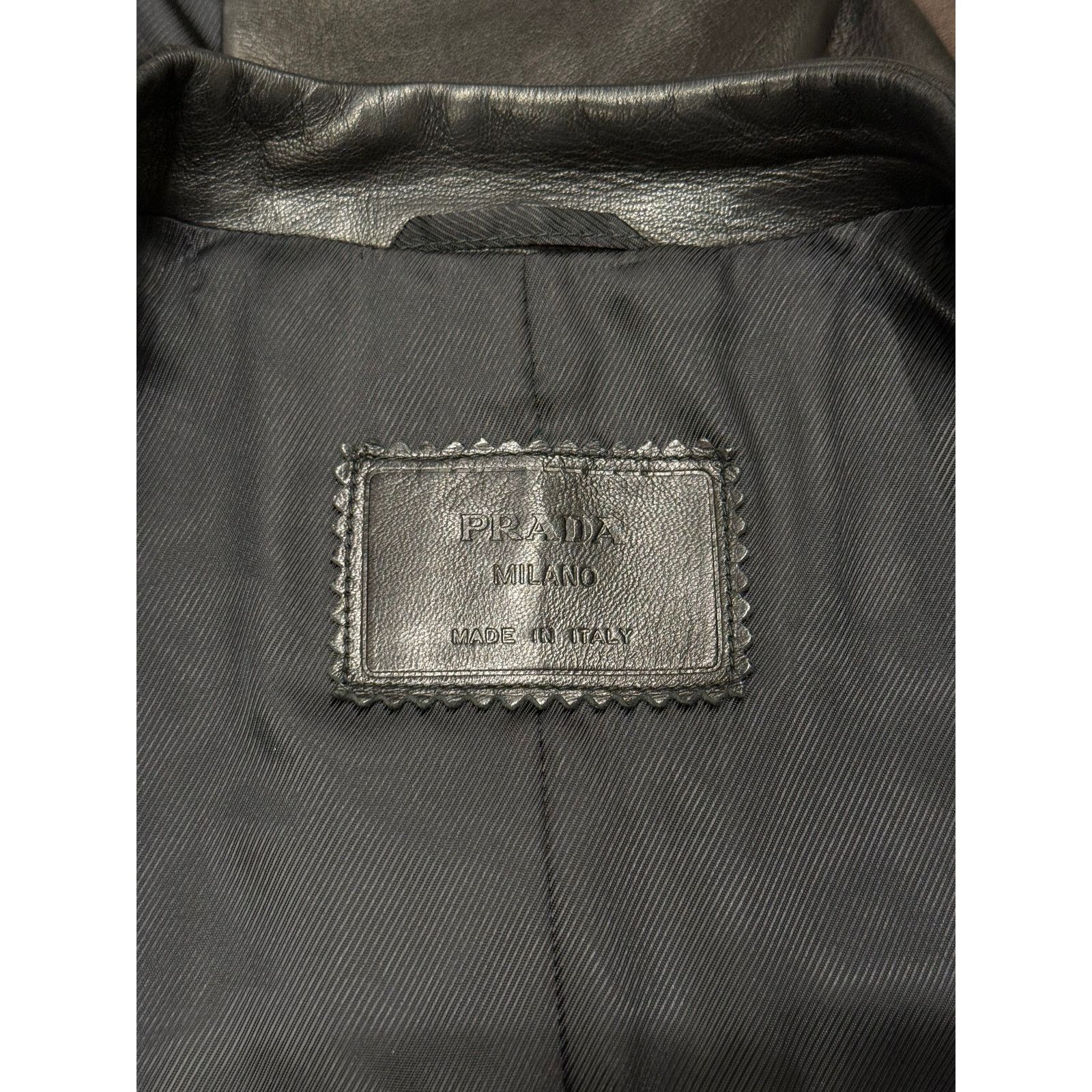Prada 1999 Prada biker leather long coat Size M / US 6-8 / IT 42-44 - 7 Thumbnail