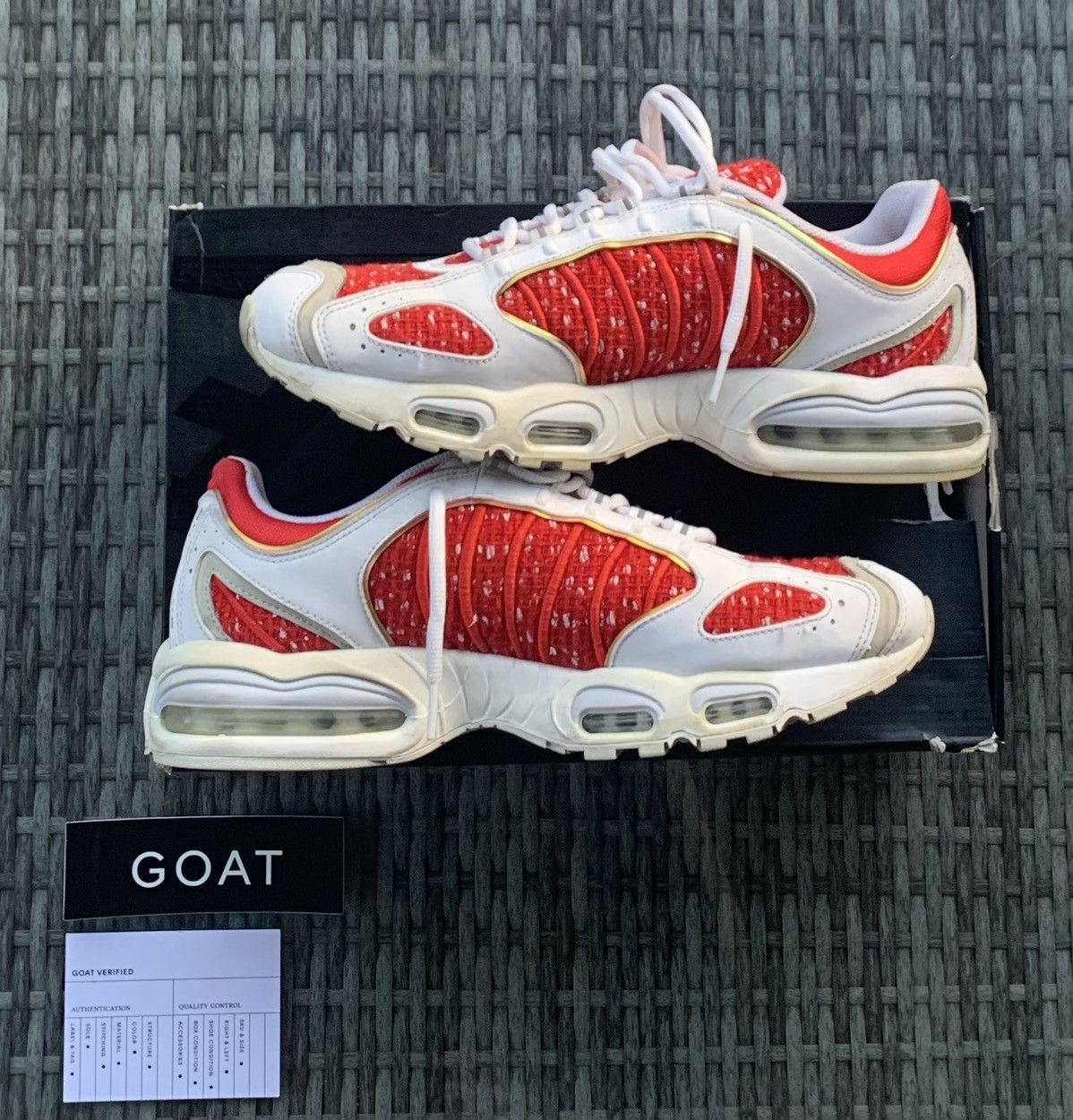 Nike × Supreme Nike Air Max Tailwind 4 Supreme White Size US 12 / EU 45 - 2 Thumbnail