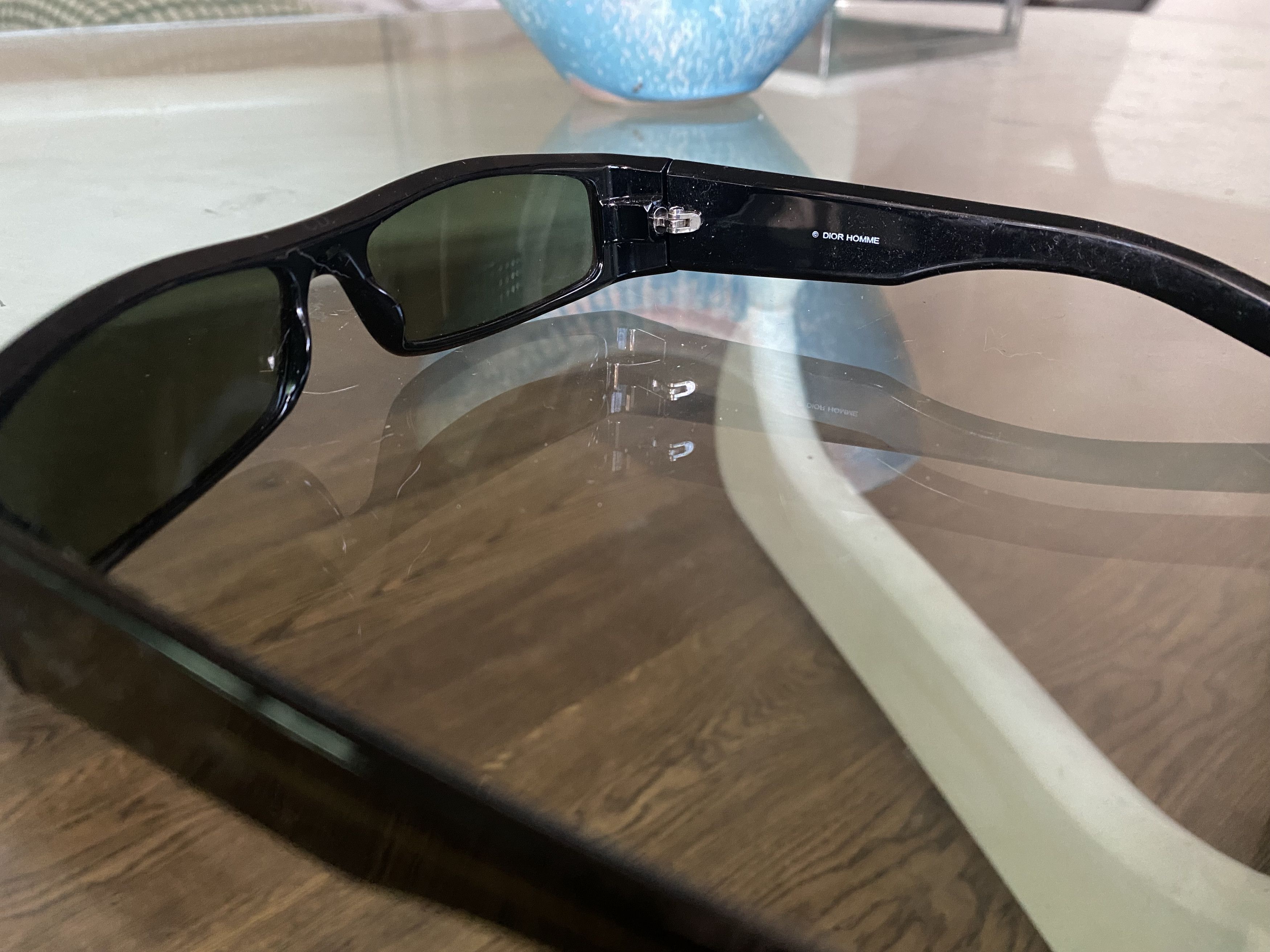Dior × Hedi Slimane Dior Homme y2k sunglasses black tie 12/s 807bm slim Size ONE SIZE - 7 Thumbnail