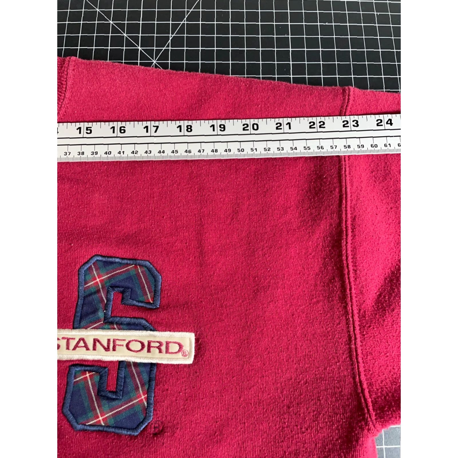 Vintage VINTAGE Stanford University Sweatshirt Adult Large Red Embroidered 90s College Crewneck LA Redford Men Pullover Graphic Print Cotton-Polyester Fleece Size US L / EU 52-54 / 3 - 7 Thumbnail