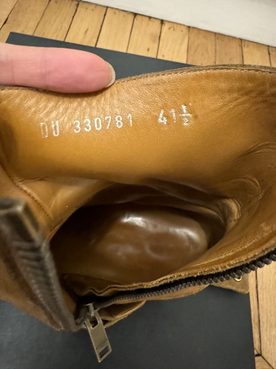 Hedi Slimane × Saint Laurent Paris Saint Laurent Wyatt Harness Boots in Ochre Size US 8.5 / EU 41-42 - 14 Thumbnail