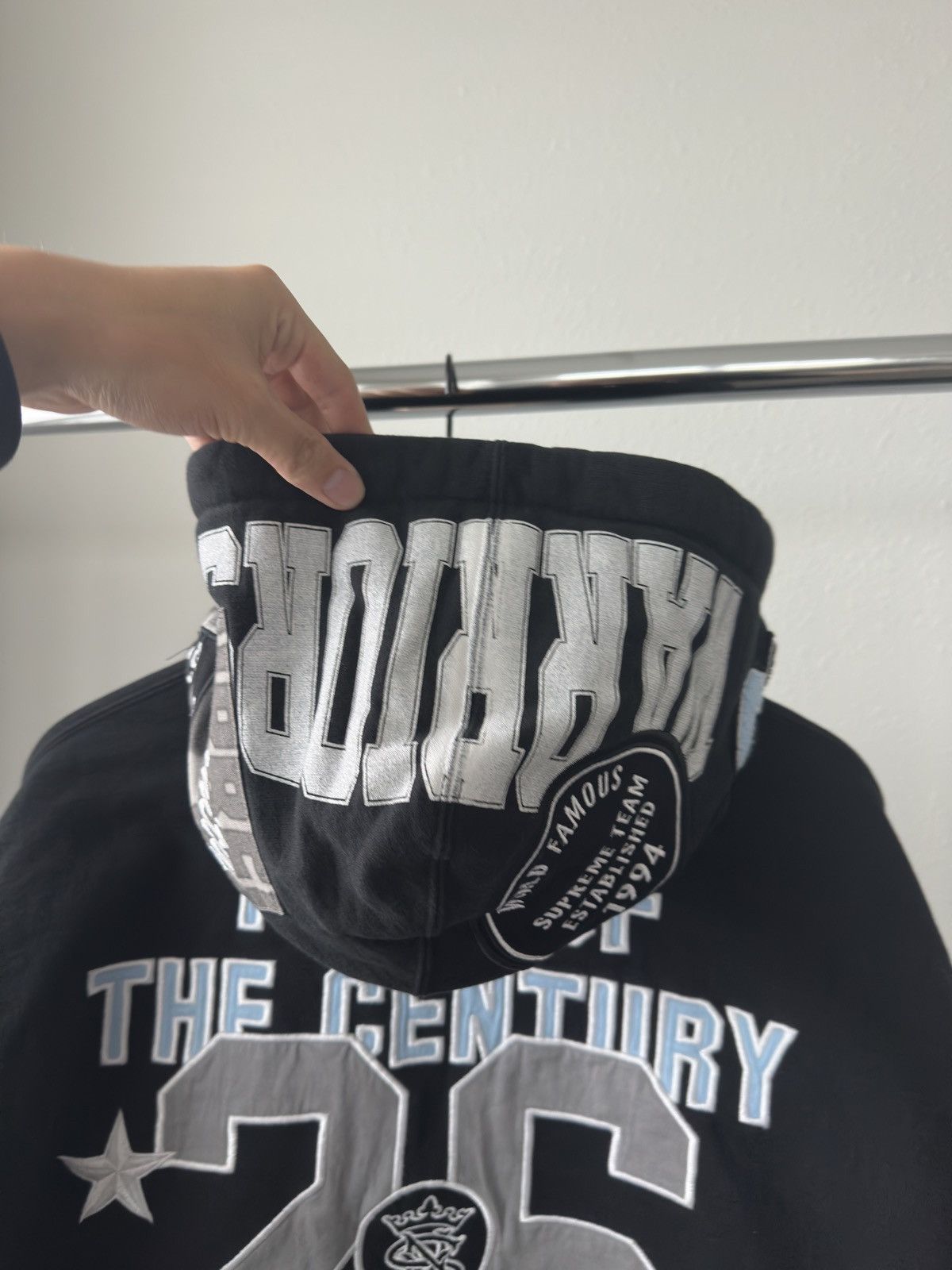Supreme Supreme Warriors Applique Zip Up Hoodie Black Size US L / EU 52-54 / 3 - 9 Thumbnail