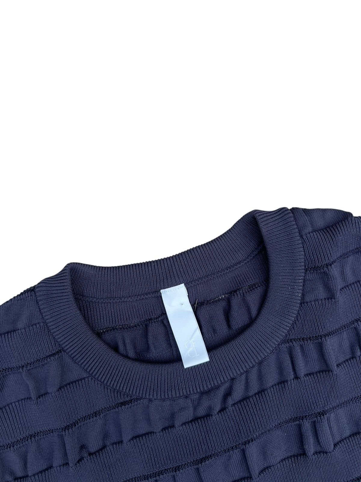 CFCL CFCL Made in Japan Navy Blue Facade Knitwear Sweater Size US L / EU 52-54 / 3 - 6 Thumbnail