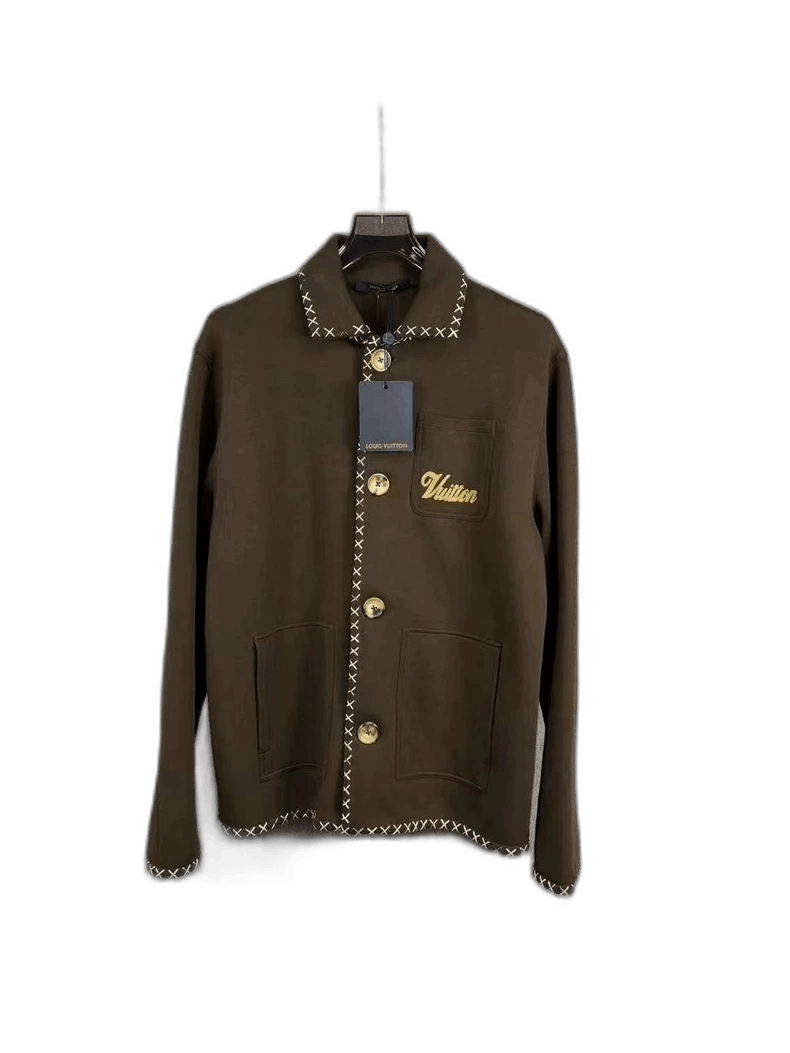 Louis Vuitton Louis Vuitton Brown Embroidered Jacket-2506 Size US M / EU 48-50 / 2 - 1 Thumbnail