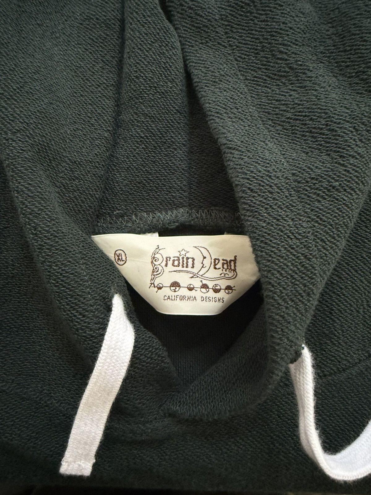 Brain Dead Brain Dead GLOBAL SHOCK HOODIE - FOREST GREEN Size US XL / EU 56 / 4 - 3 Thumbnail