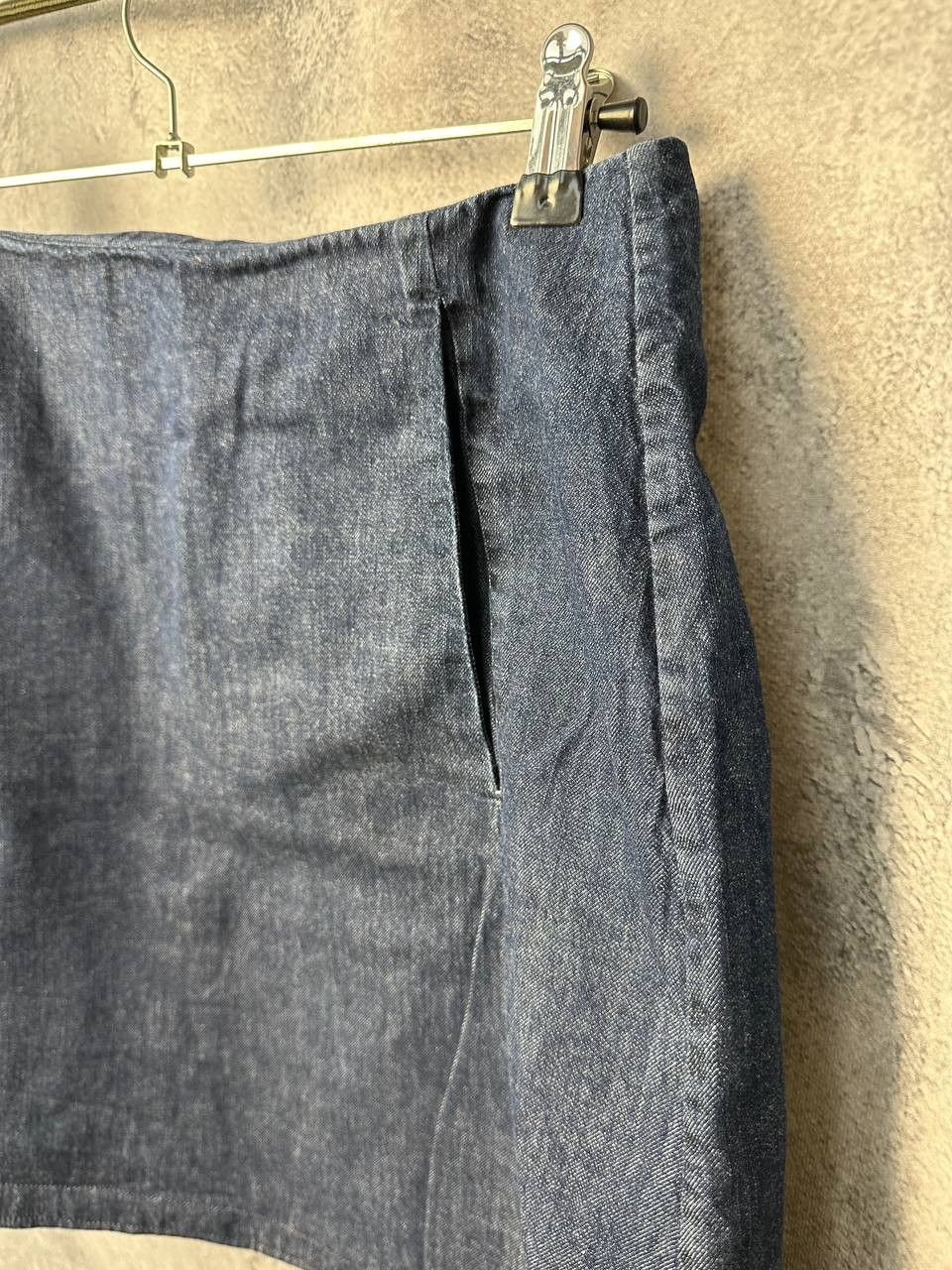 Designer TOAST Mini Denim Skirt - Pockets - Zip - Button Size 30" / US 8 / IT 44 - 6 Thumbnail