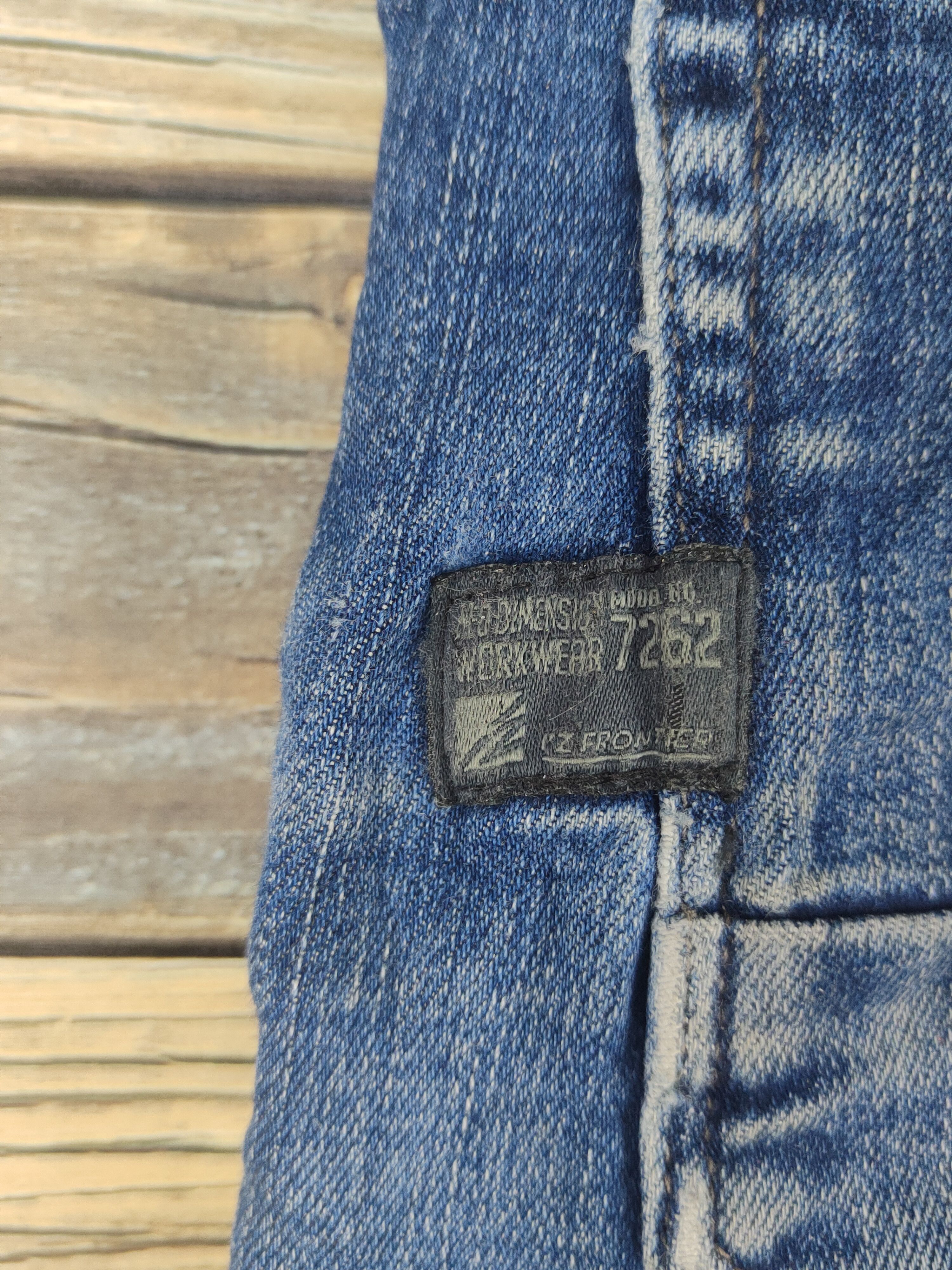 Japanese Brand I'z Frontier Dark Blue Distressed Ripped Jeans #W2008 Size US 30 / EU 46 - 10 Thumbnail