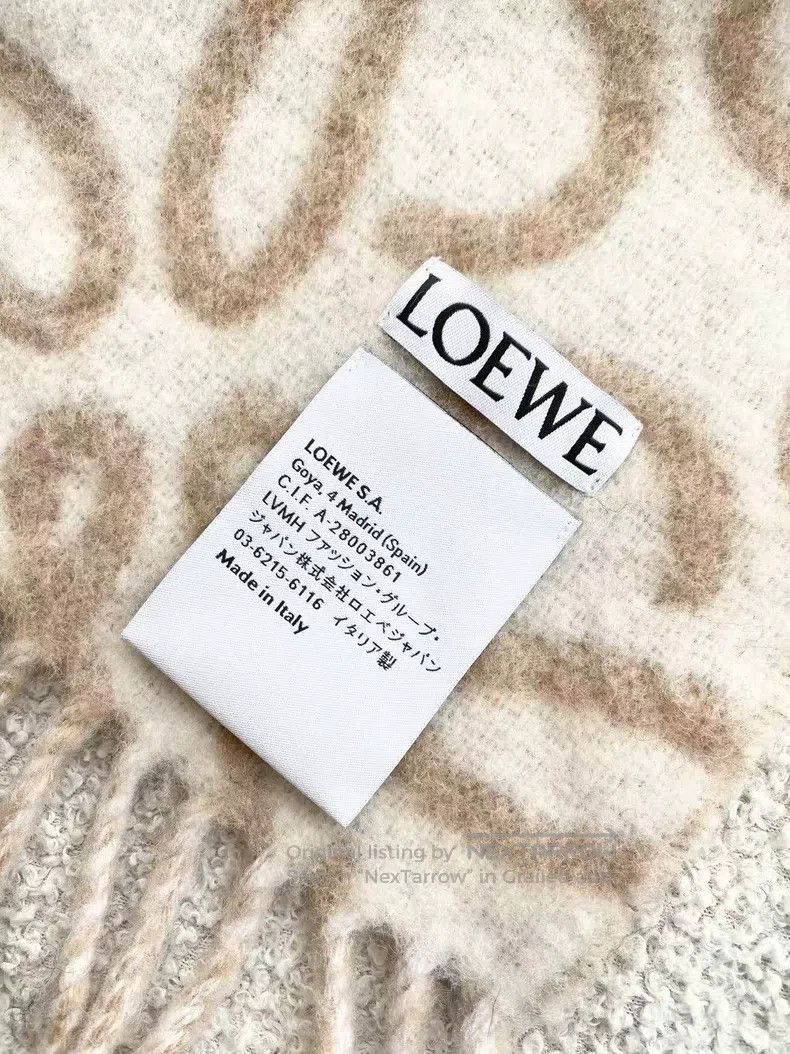 Loewe Loewe Logo Print Scarf Size ONE SIZE - 6 Thumbnail