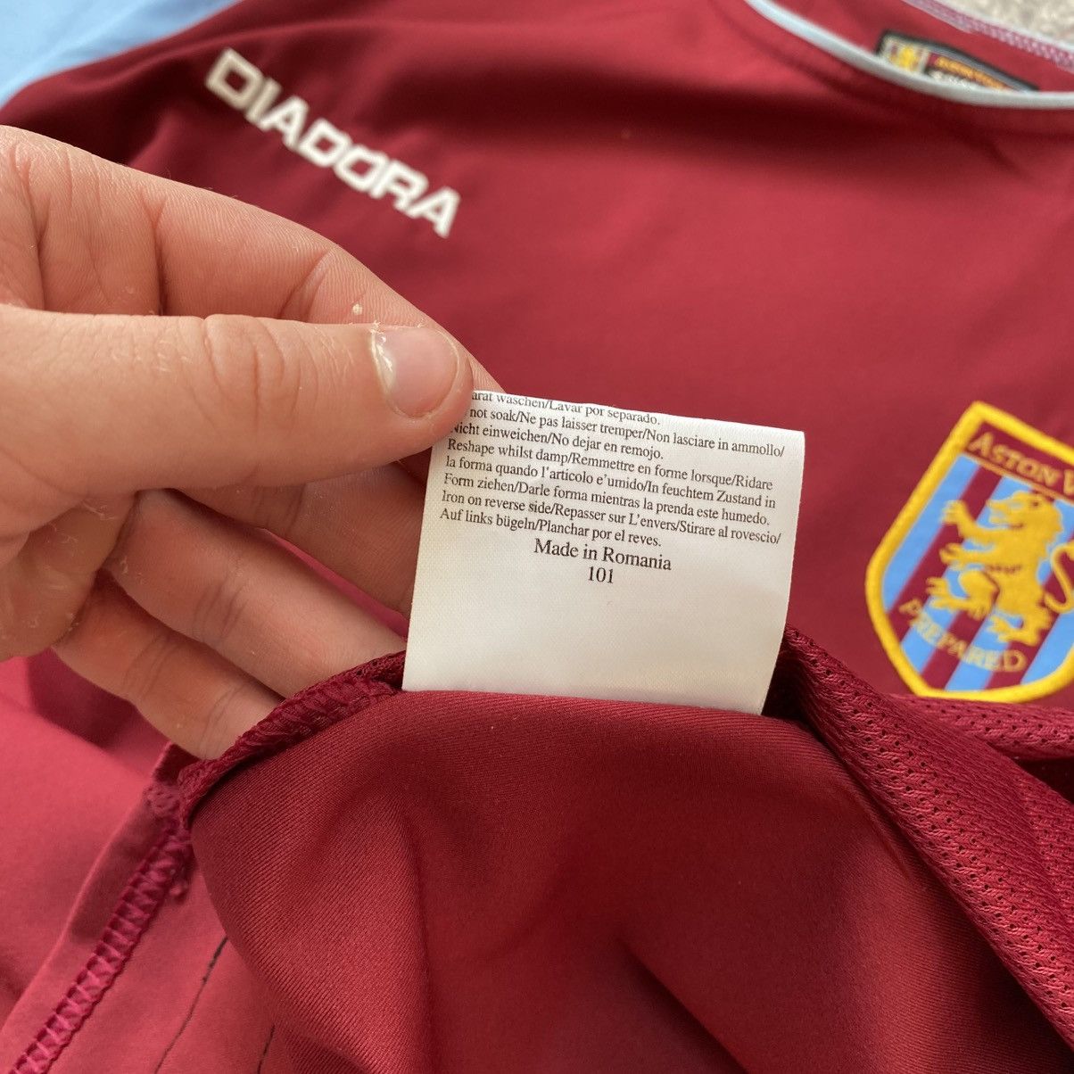Other Vintage Diadora FC Aston Villa Rover Soccer team jersey 00’s Size US M / EU 48-50 / 2 - 10 Thumbnail